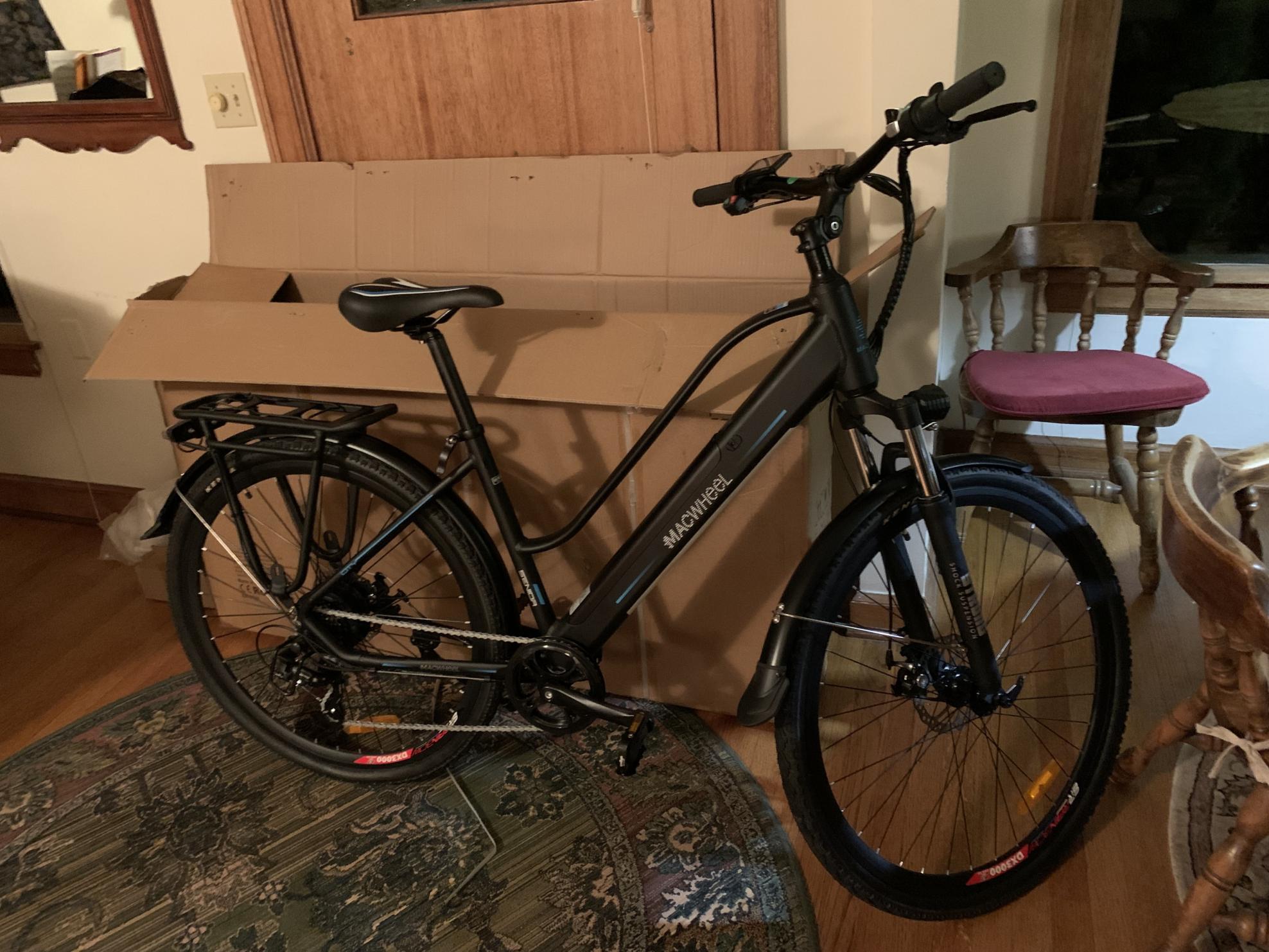 2021 MacWheel e-bike girl's bike type frame Black