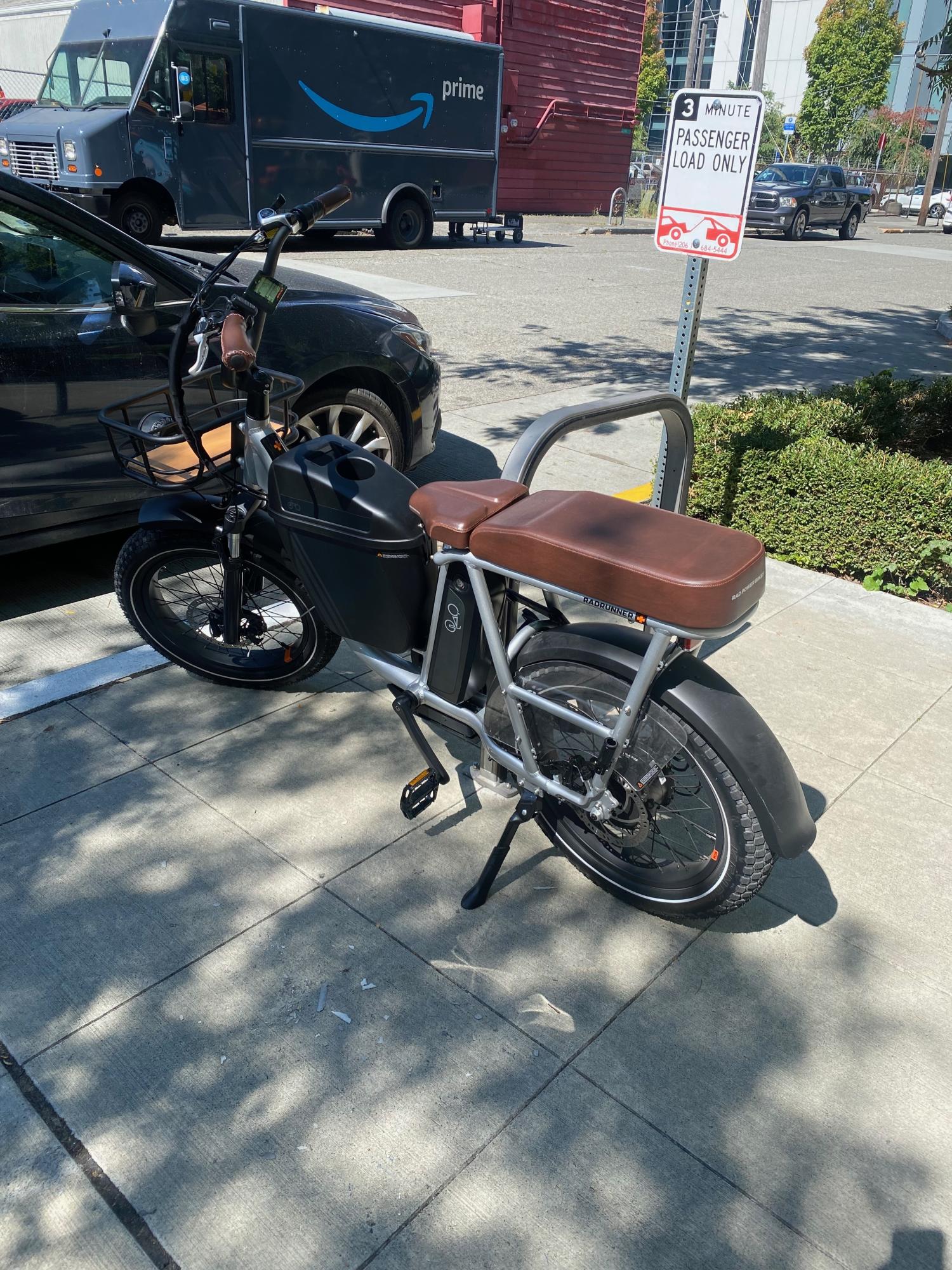 2021 Rad Power Bikes Rad Runner Plus Silver, gray or bare metal