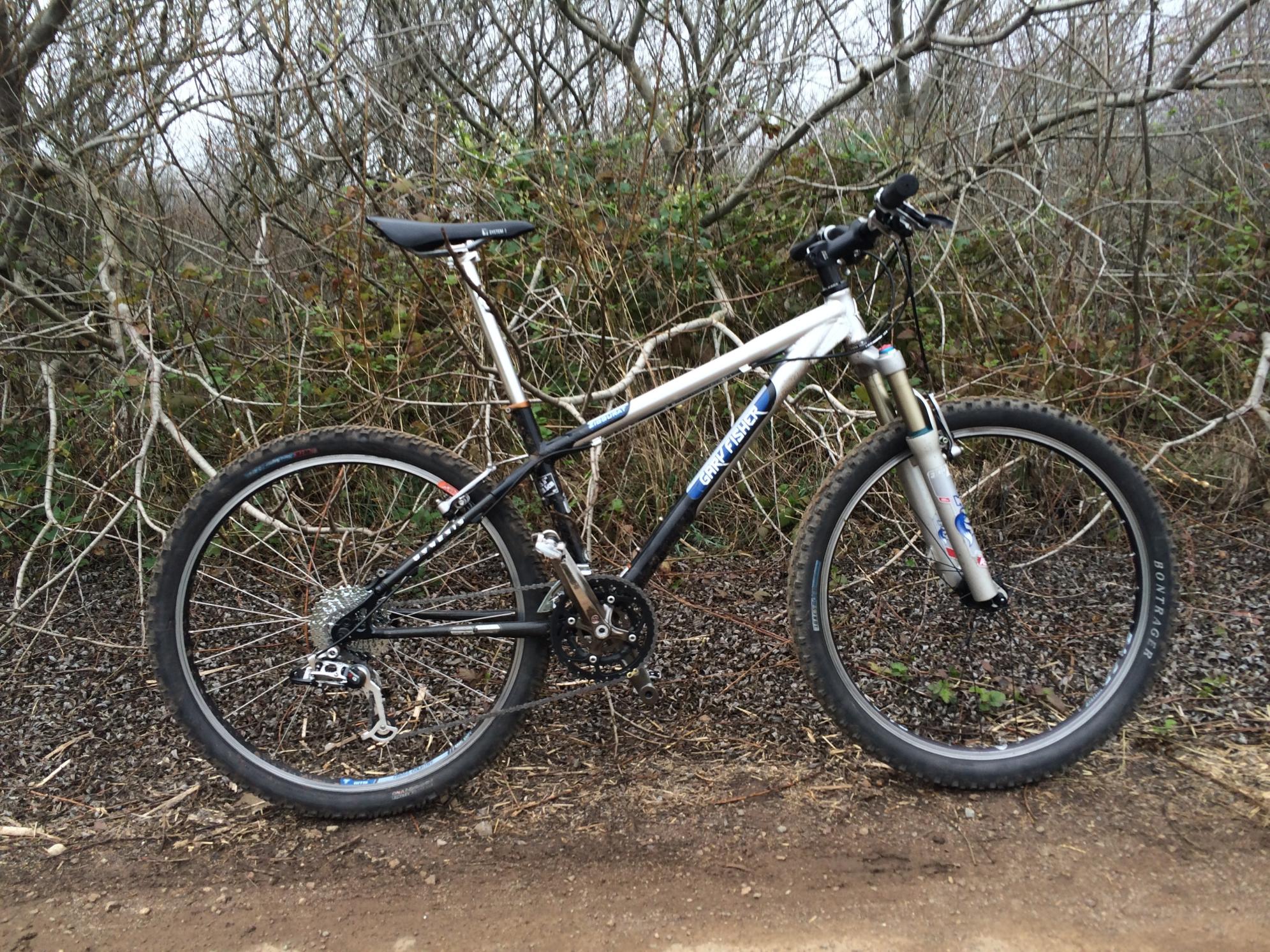 2006 Gary Fisher Ziggurat  Silver or Gray, Black, and Blue