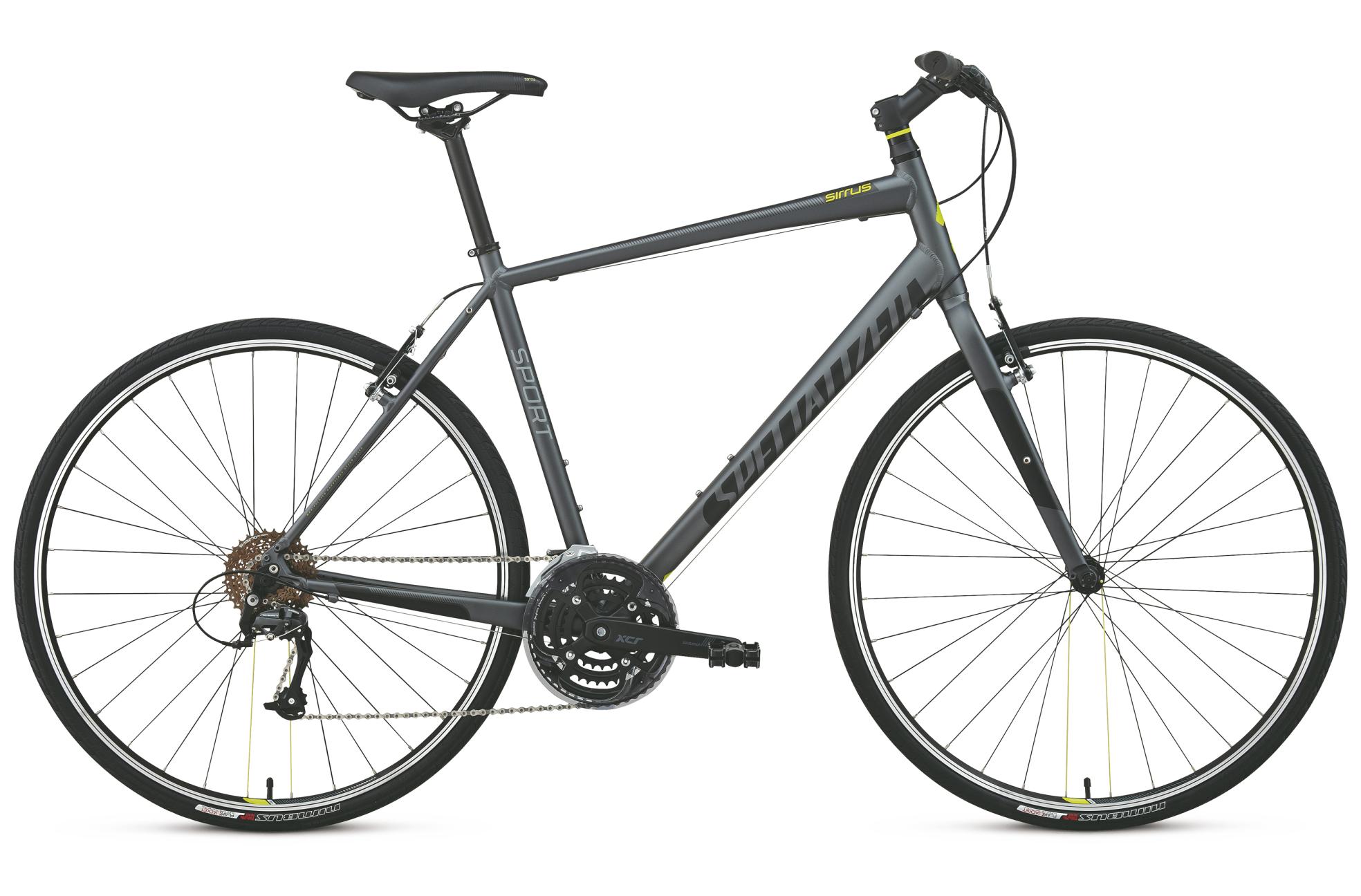 2014 Specialized Sirrus Sport Silver or Gray, Black, and Green