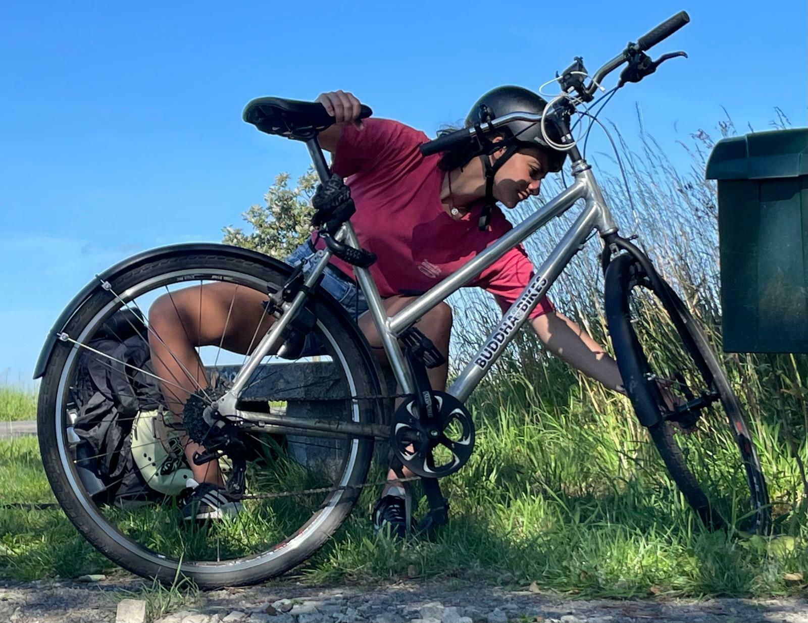 Buddha Bikes Buddha Bike Rå - Udvendige gear dame ... Silver, gray or bare metal