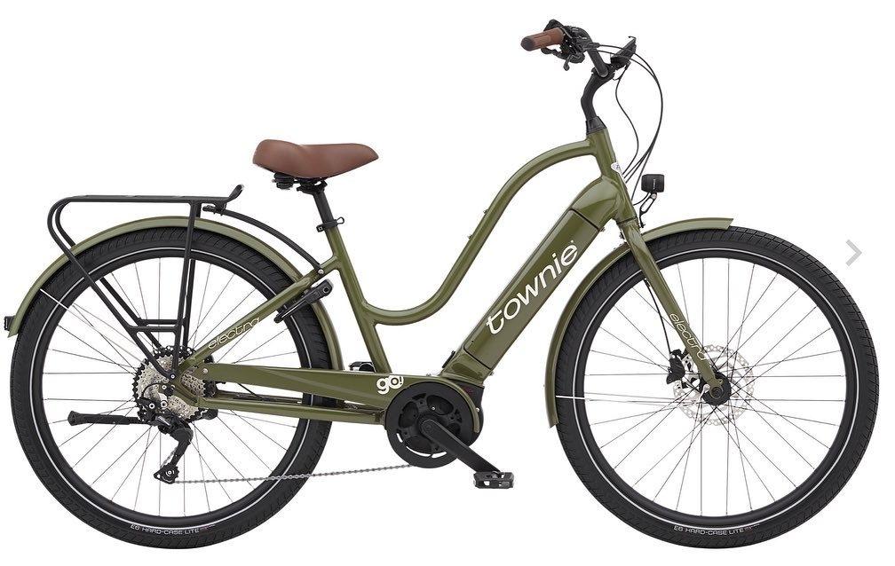 2022 Electra Townie Path Go! 10D EQ Step Thru Green