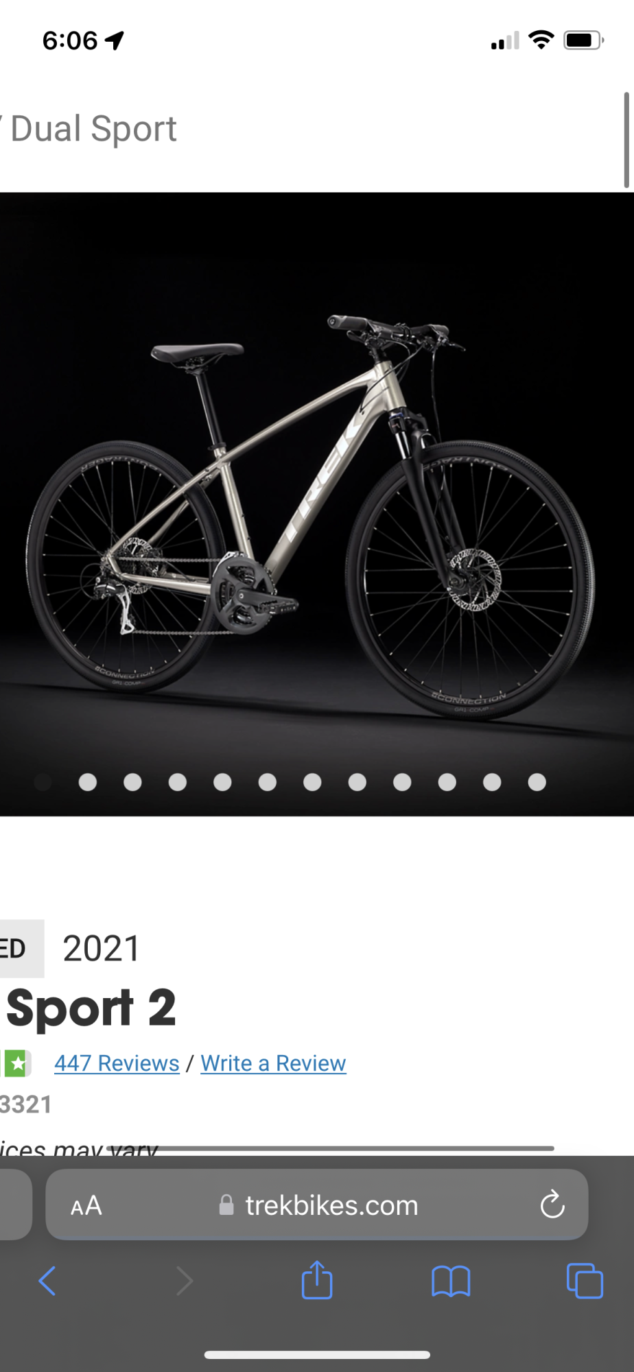 2021 Trek Dual Sport 2 Silver, gray or bare metal