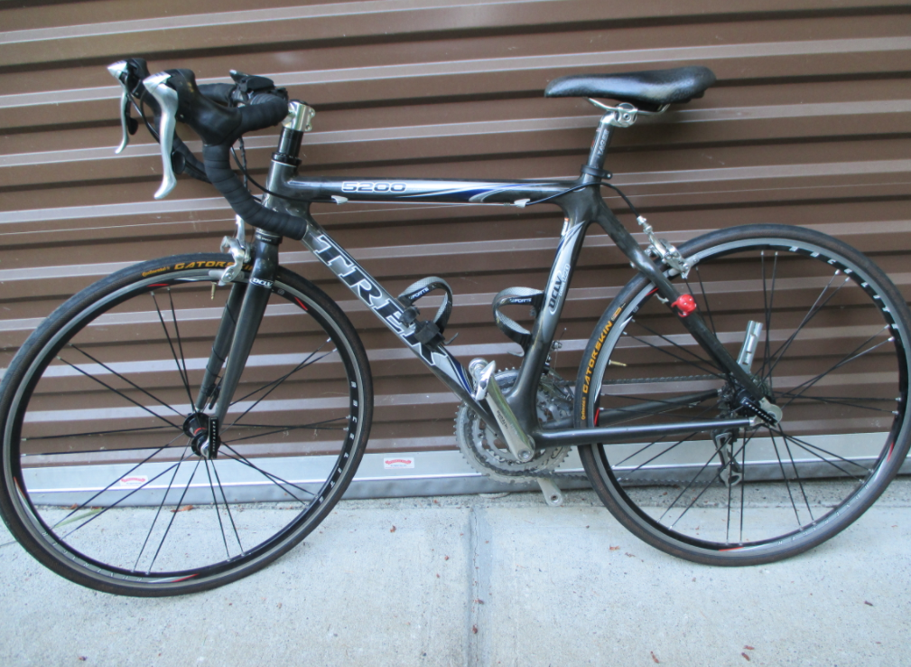 2006 Trek 5200 Black and Silver, gray or bare metal