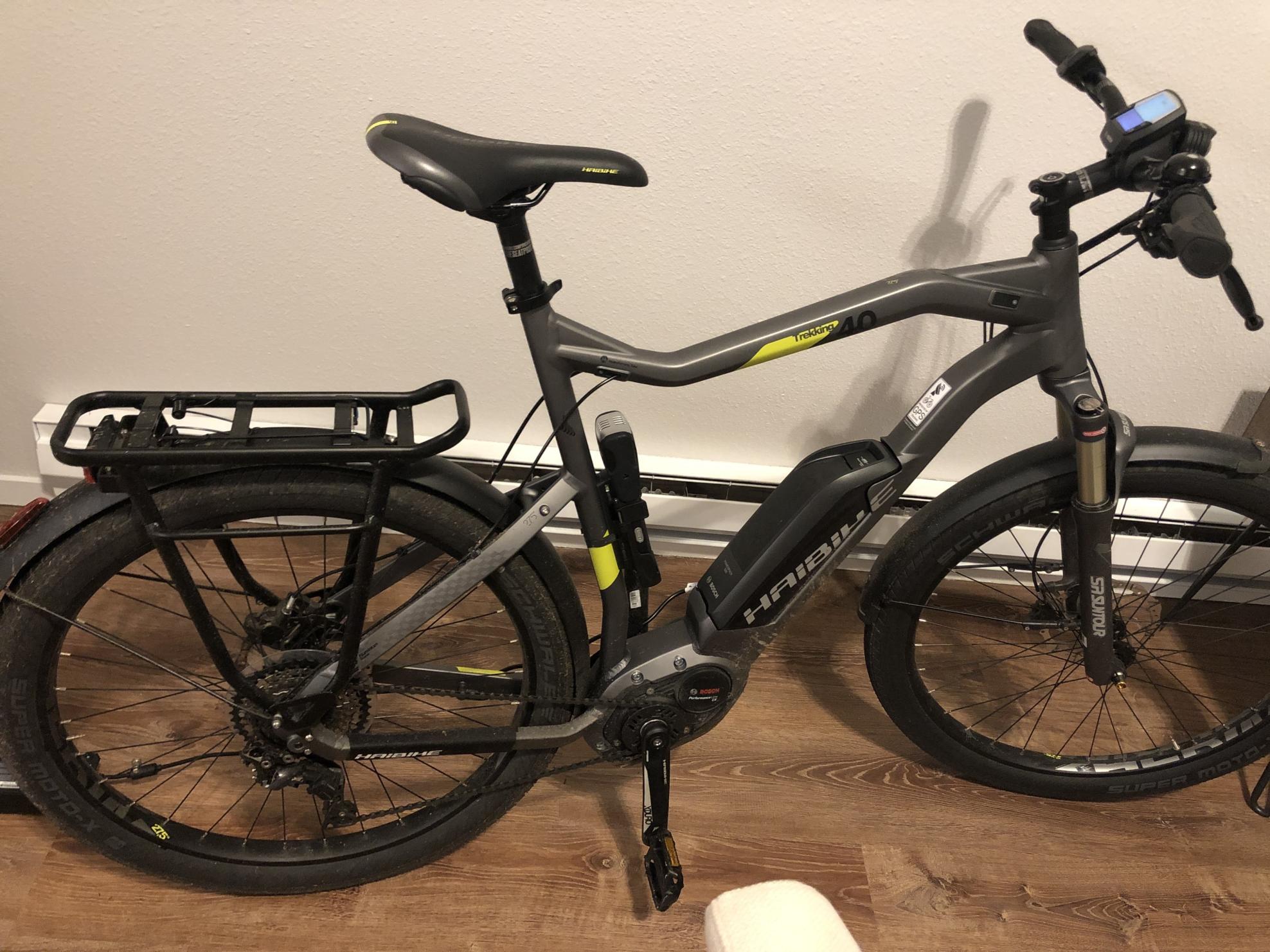 2017 Haibike Xduro Trekking 4.0 Hi Step Silver, gray or bare metal