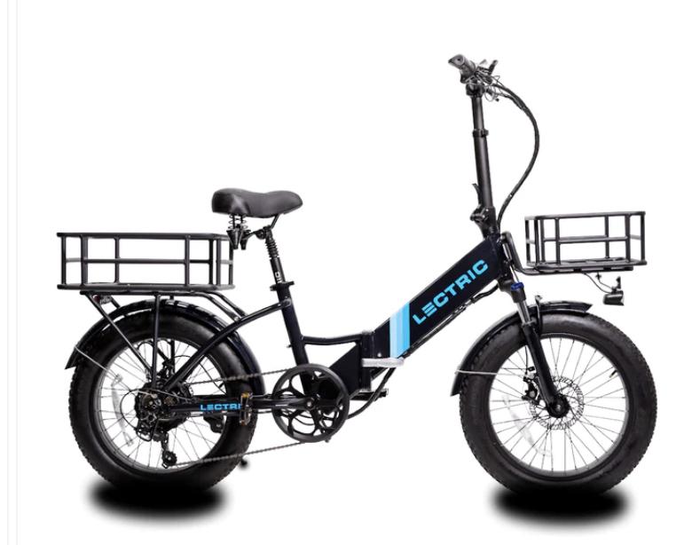 2022 Lectric eBikes XP 2.0 Step-Thru Black and Blue