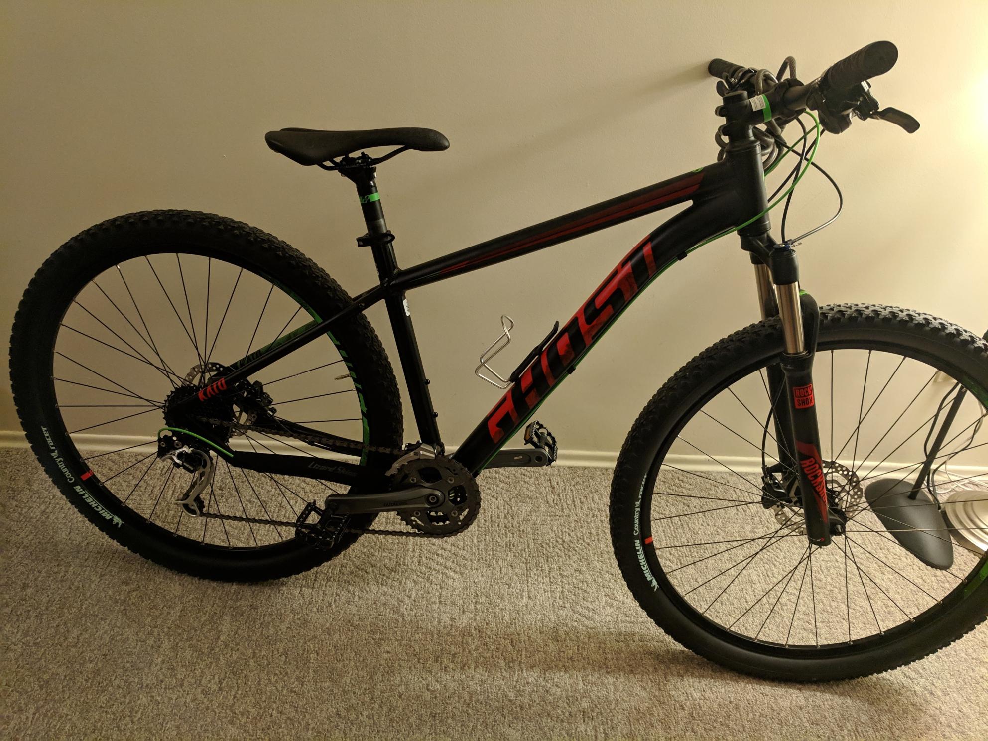 2017 Ghost Kato M 165/180 Black, Red, and Green