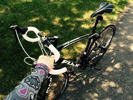 2014 Fuji Sportif 2.5 Black, White, and Stickers tape or other cover-up