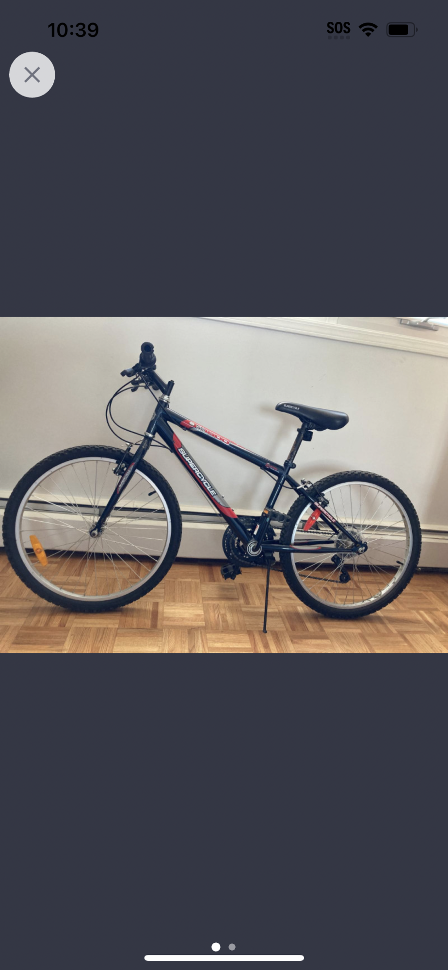 Supercycle Sl 1900 Blue, Red, and Silver, gray or bare metal