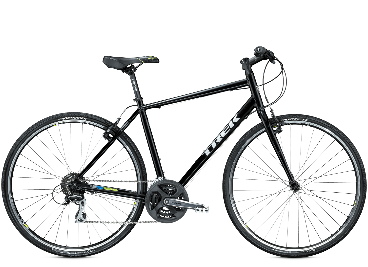 2015 Trek 7.2 FX Black and Green