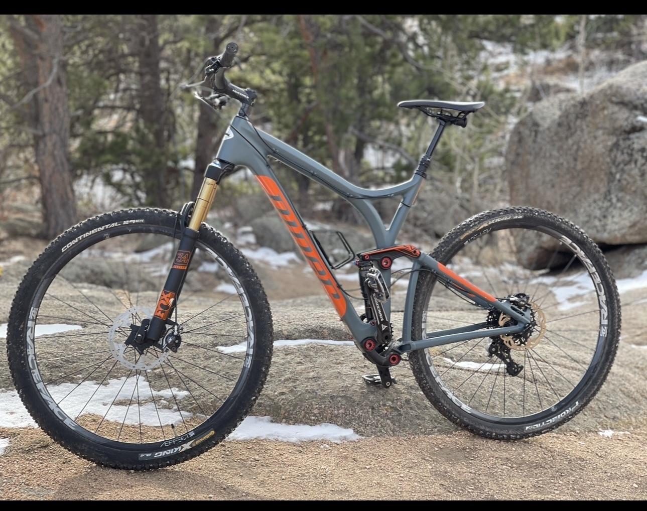 2016 Niner Rip 9 Carbon Silver, gray or bare metal