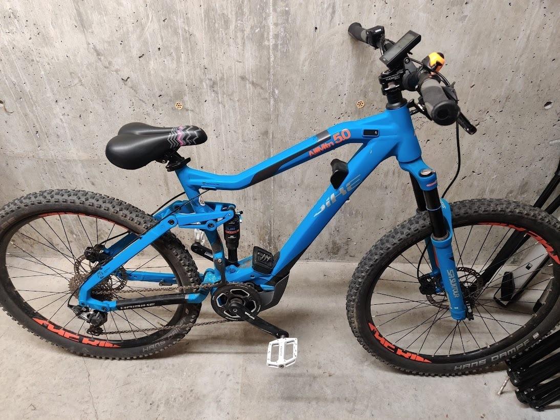 2017 Haibike All Mtn 5.0 Blue and Orange