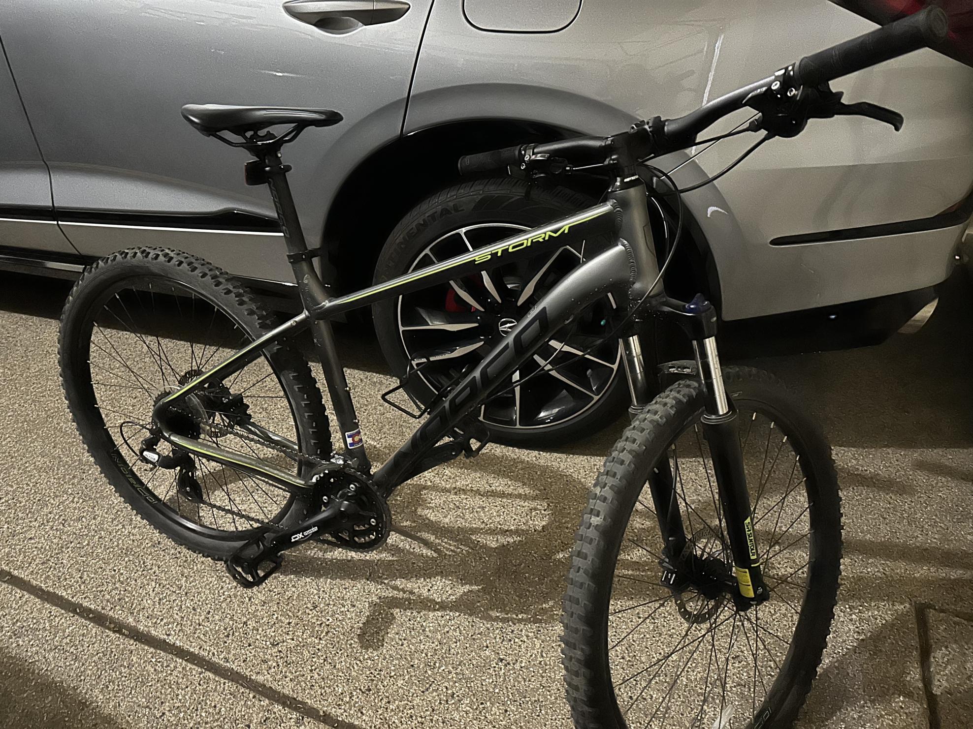 Norco Bikes Storm Silver, gray or bare metal, Black, and Yellow or Gold