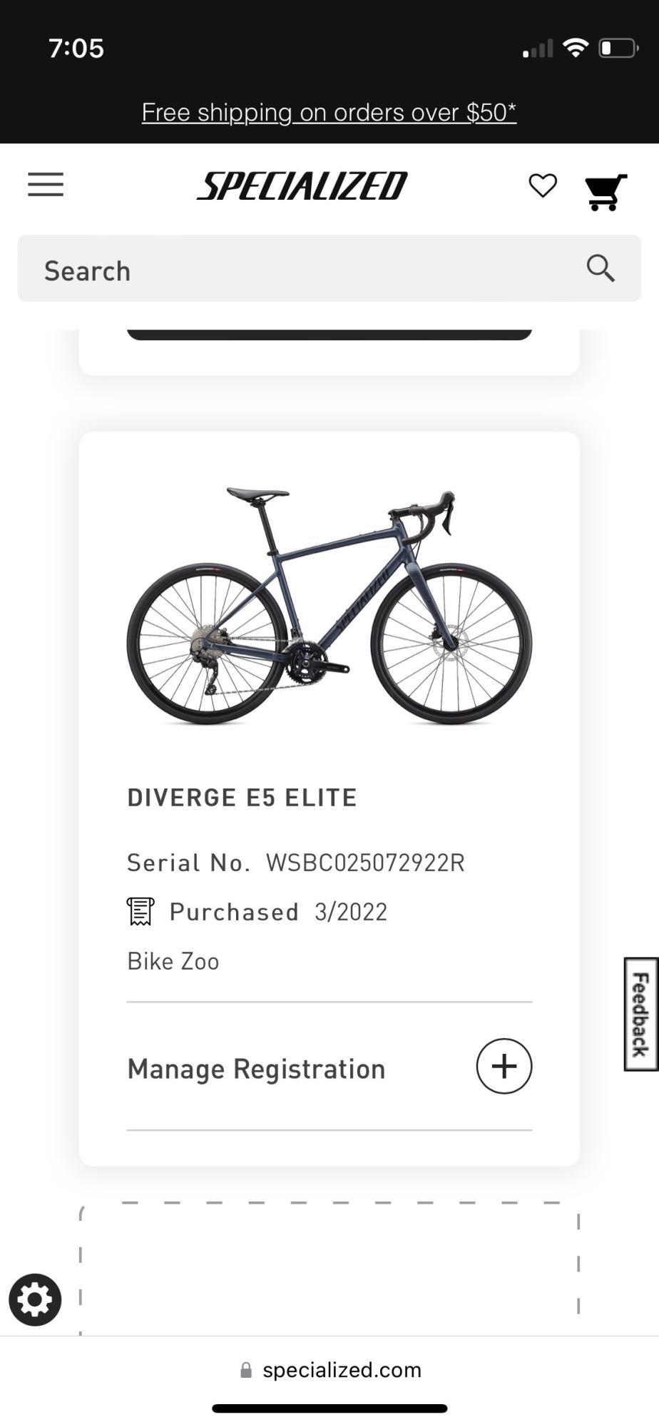 2021 Specialized Diverge Silver, gray or bare metal
