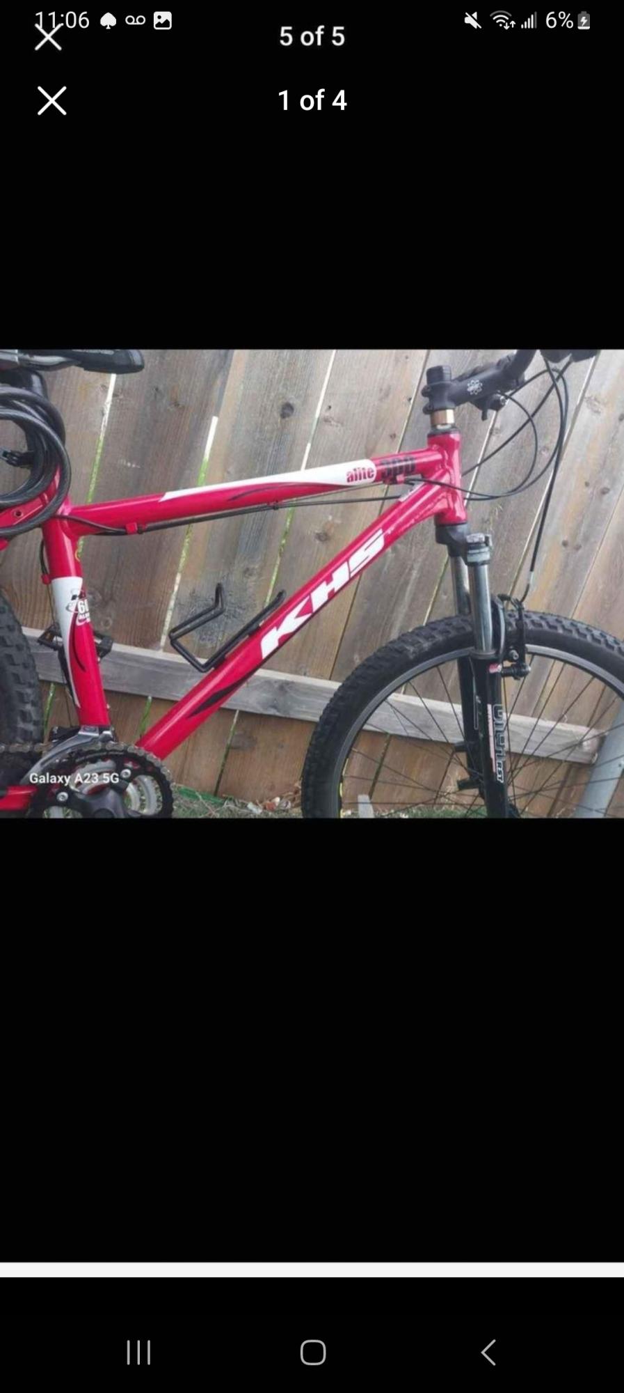 KHS Bicycles Red and White