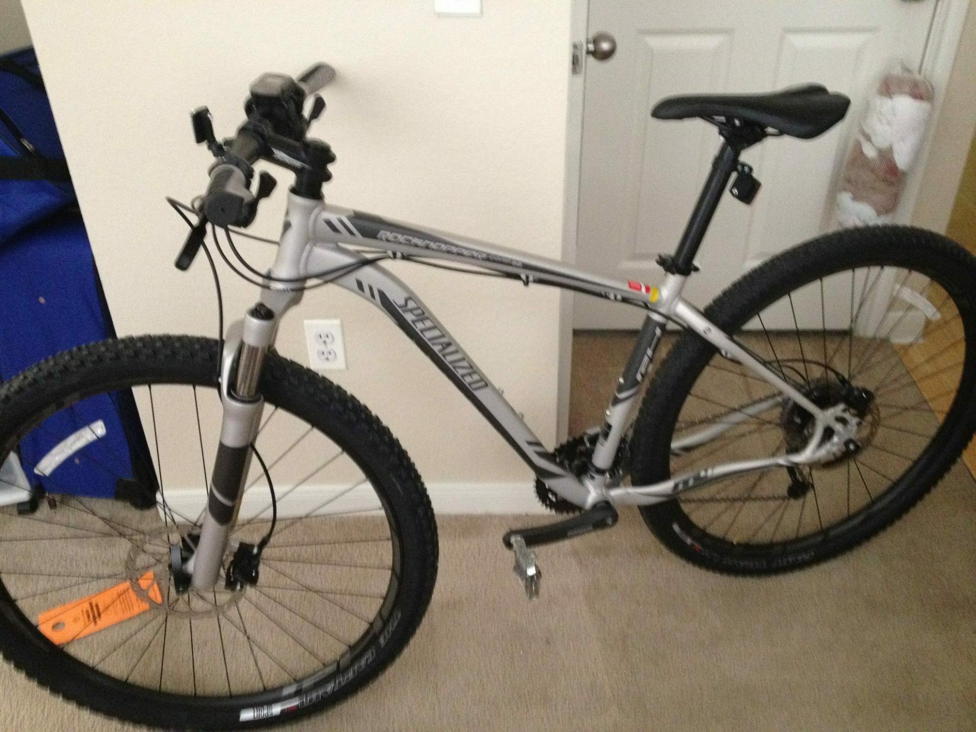 2012 Specialized Rockhopper Comp 29 Silver, gray or bare metal