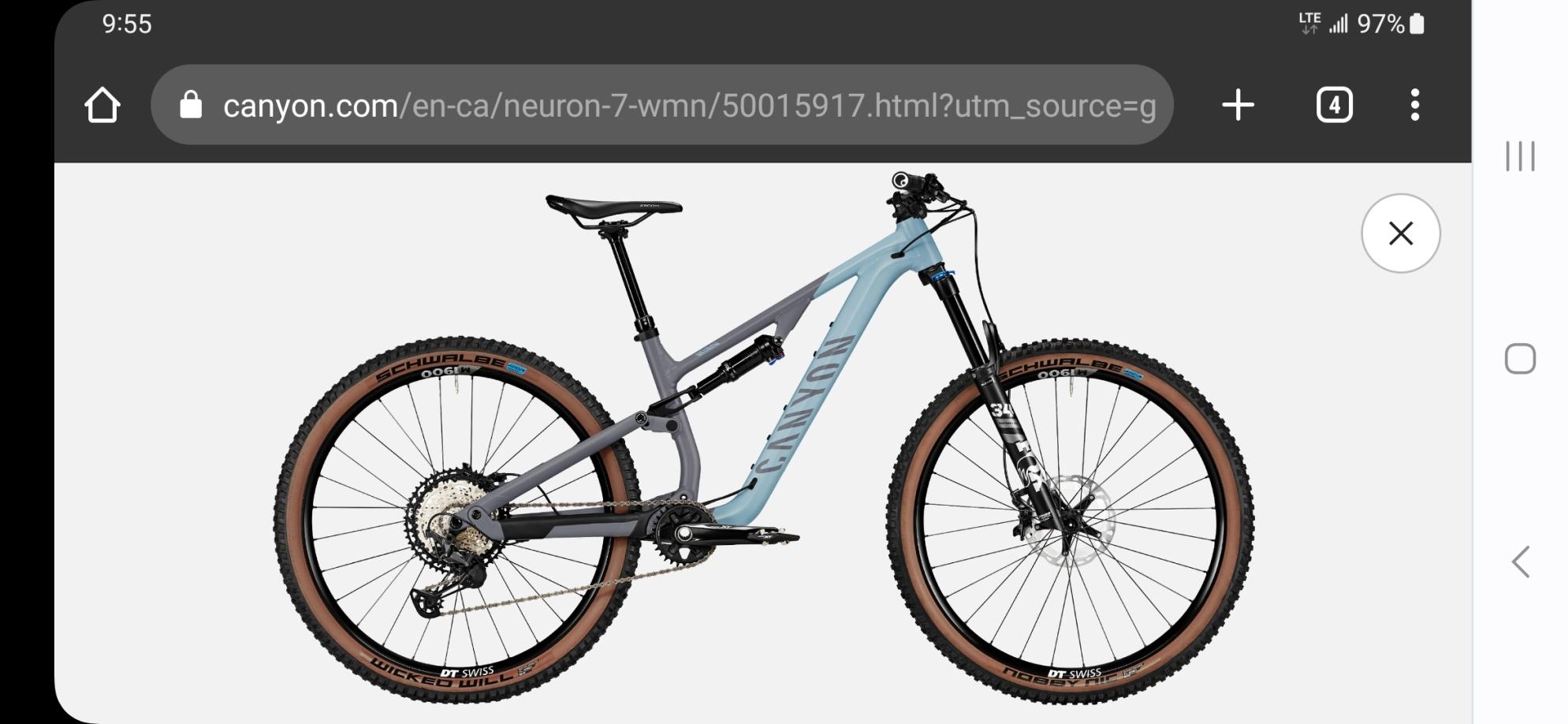 2023 Canyon bicycles Neuron 7 WMN Blue