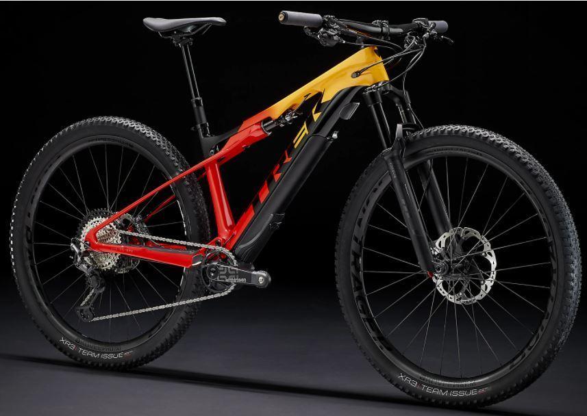 2022 Trek E-Caliber 9.8 XT Yellow or Gold and Red