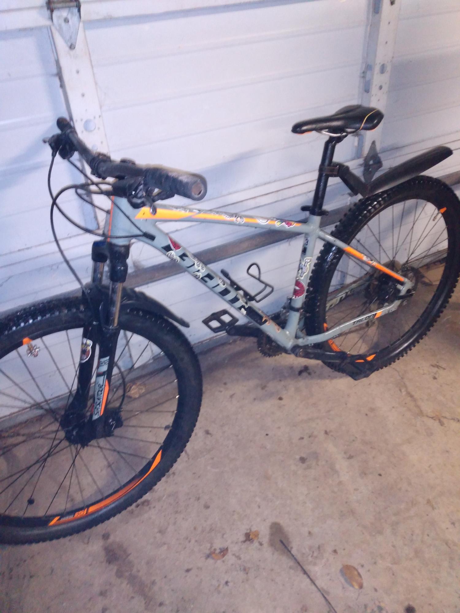 2019 Giant Talon29 3 Silver, gray or bare metal and Black