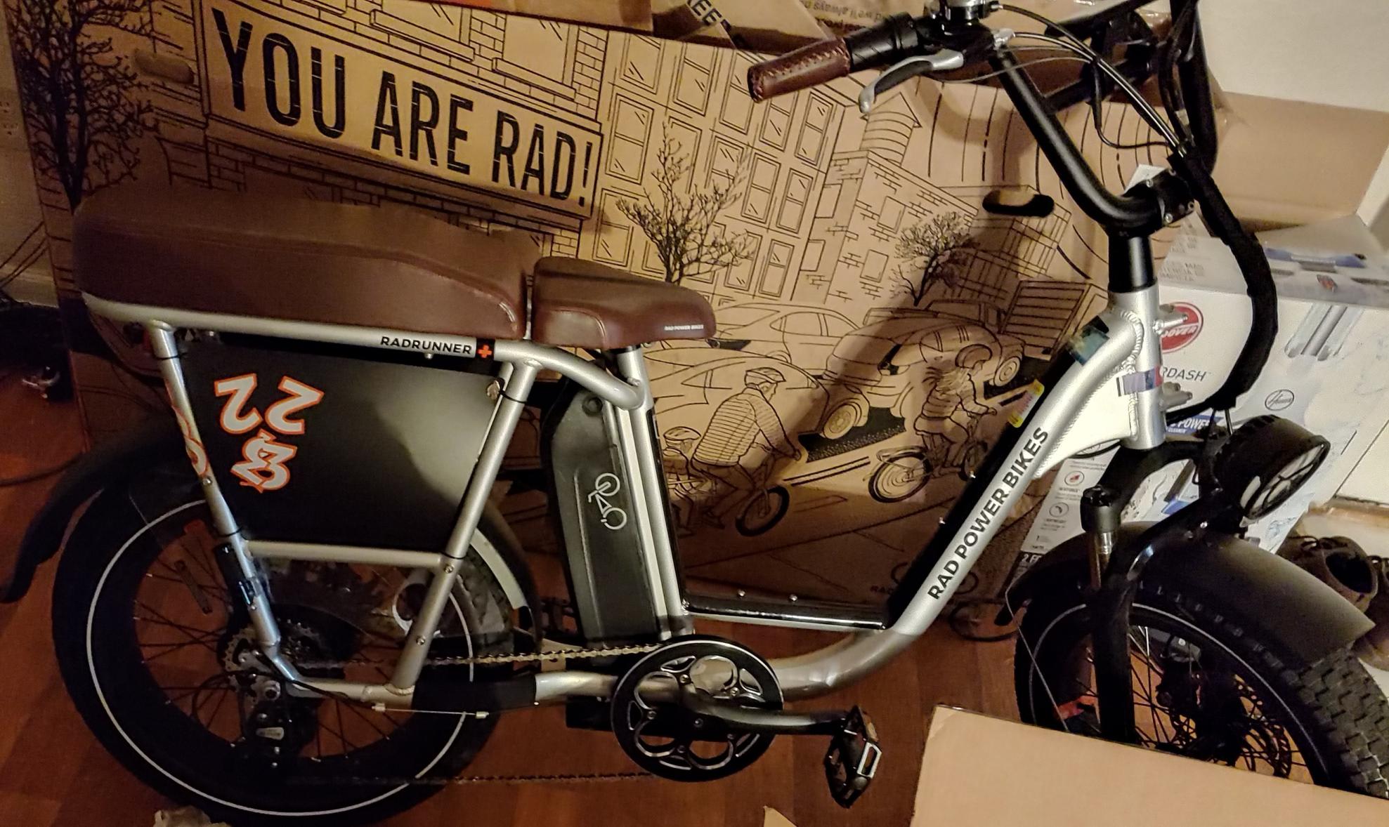 2021 Rad Power Bikes Rad Runner plus Silver, gray or bare metal