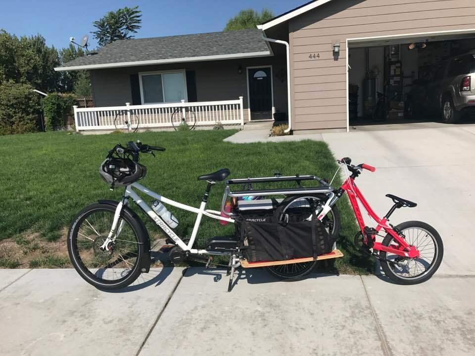 Xtracycle edgerunner cargo bike (rear storage) White