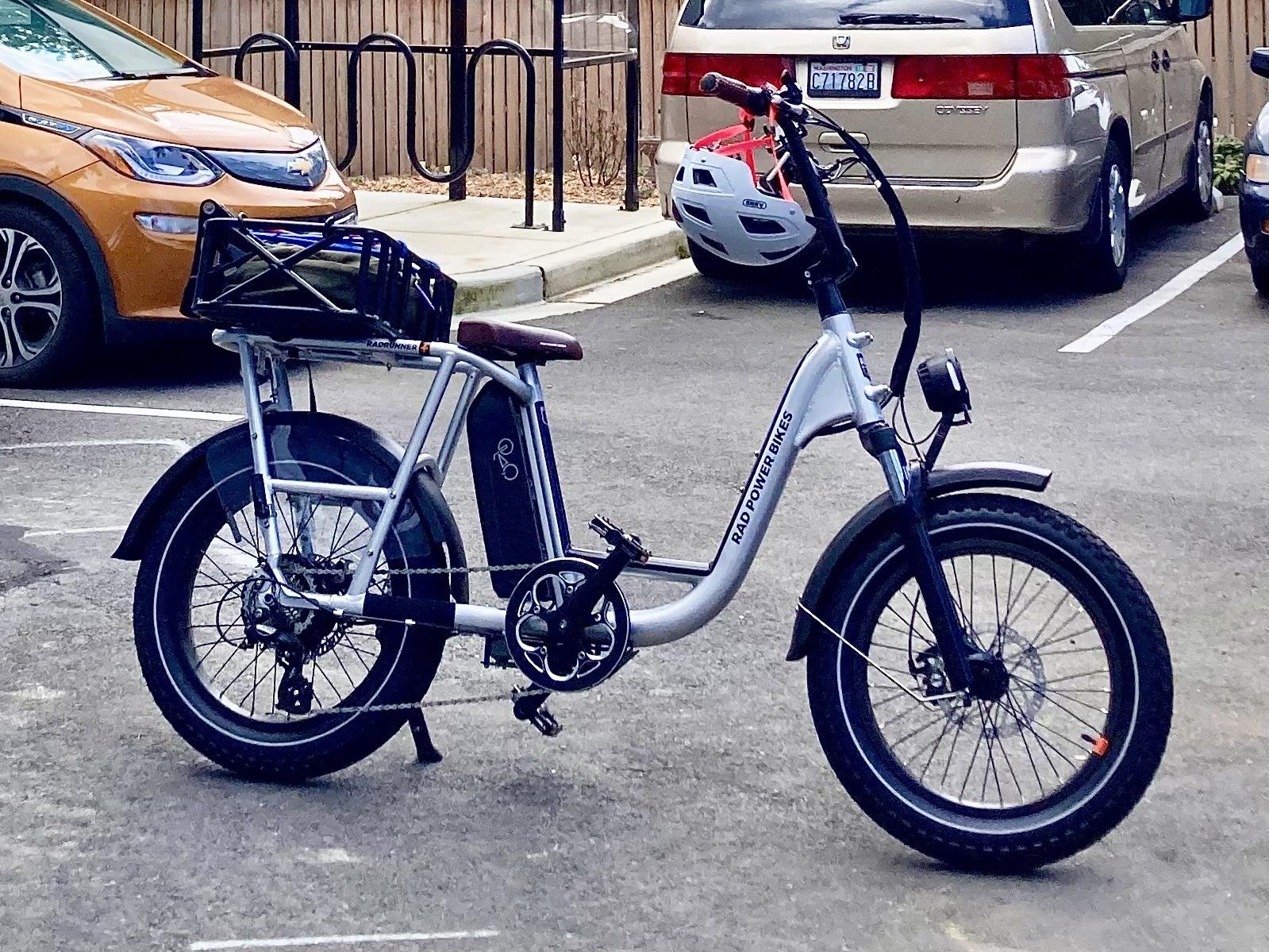 2020 Rad Power Bikes RadRunner Plus Silver, gray or bare metal