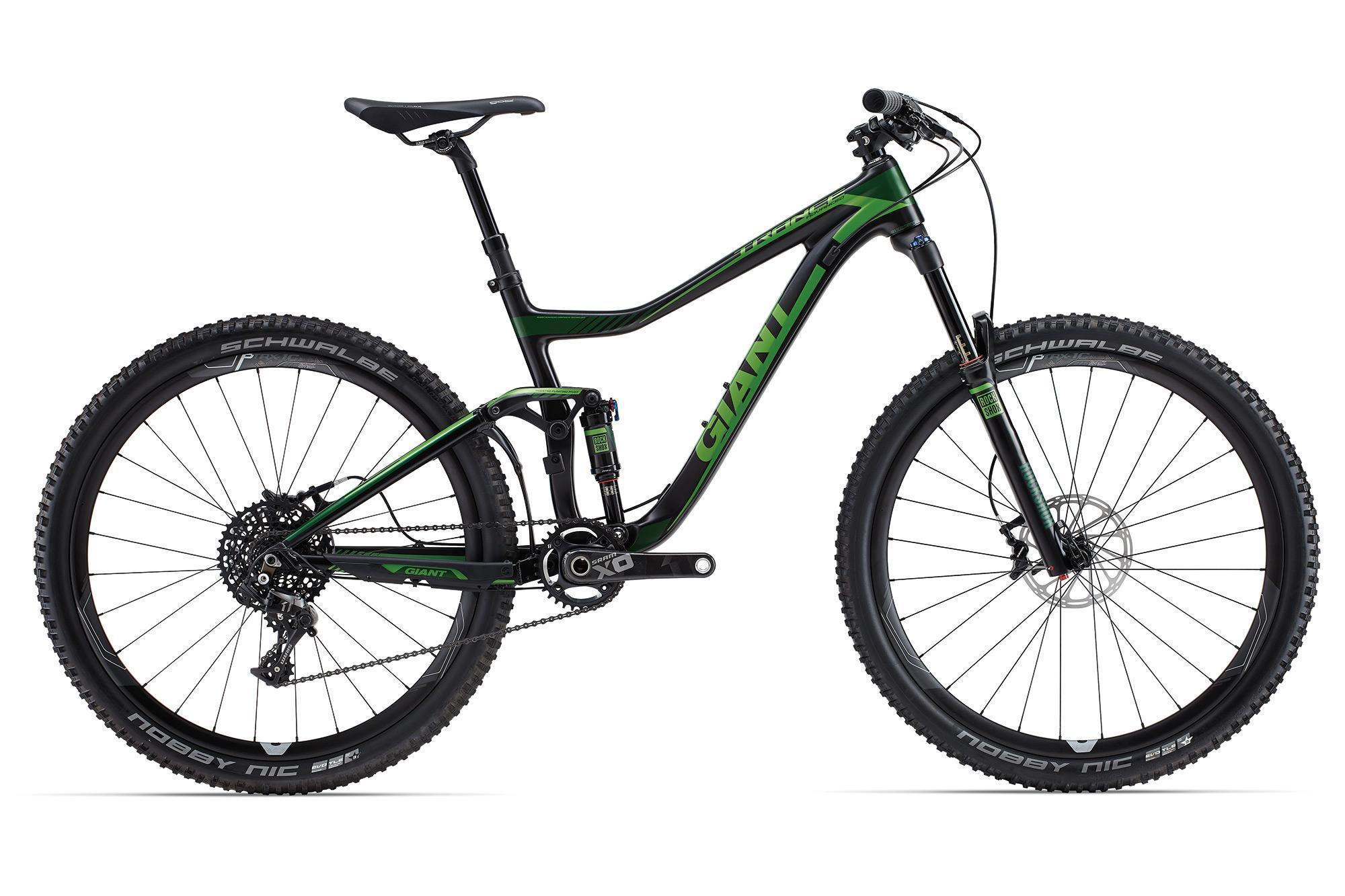 2015 Giant Trance Advanced 1 27.5 Silver or Gray and Green