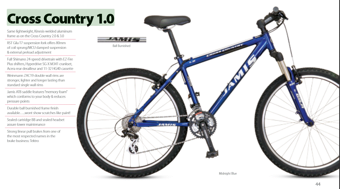 2007 Jamis Cross Country  Blue