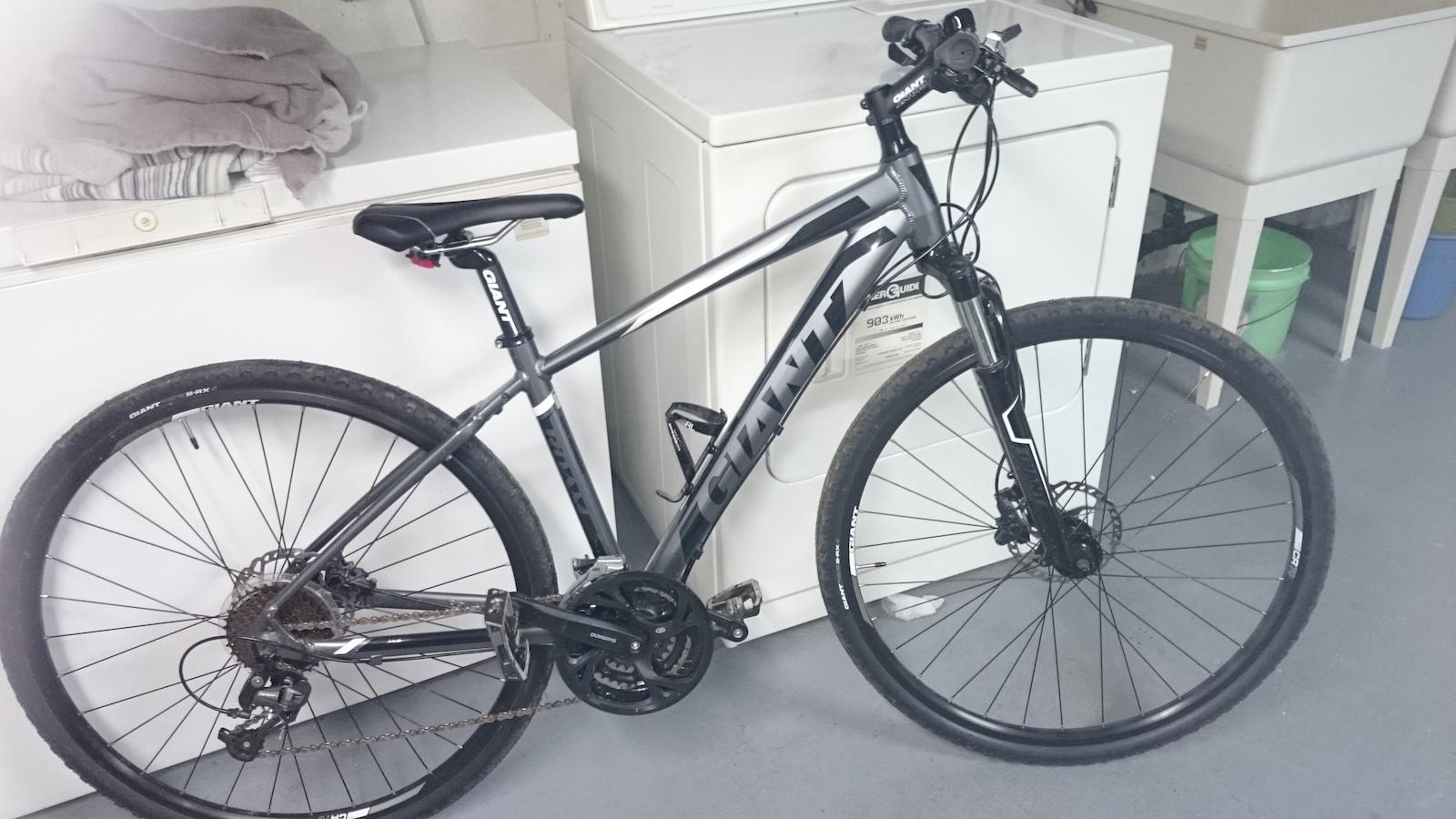 2012 Giant Roam 2 Silver, gray or bare metal