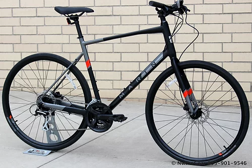 2021 Marin Bikes Black and Silver, gray or bare metal