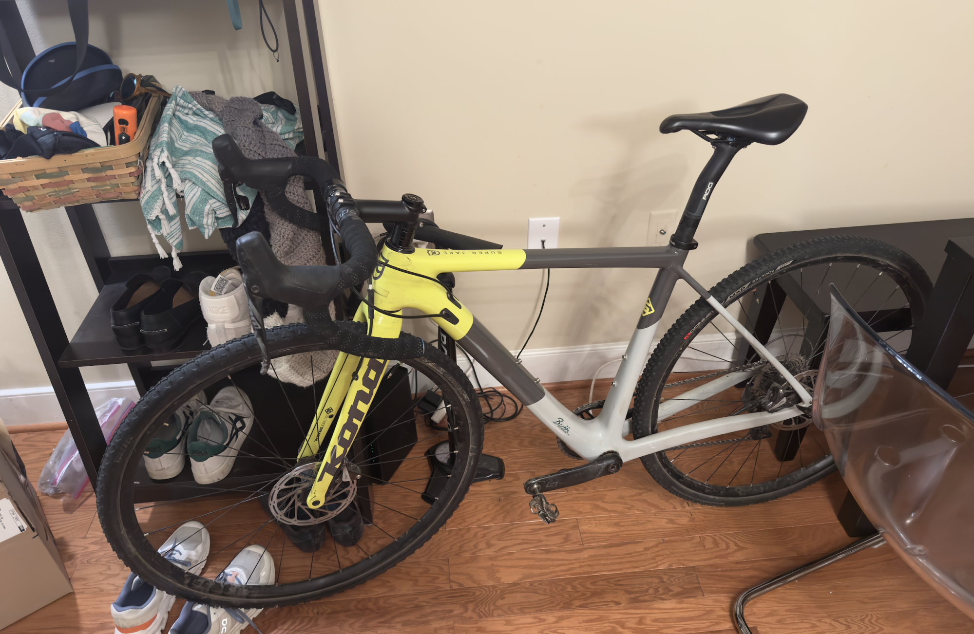 2019 Kona Super Jake Yellow or Gold and Silver, gray or bare metal