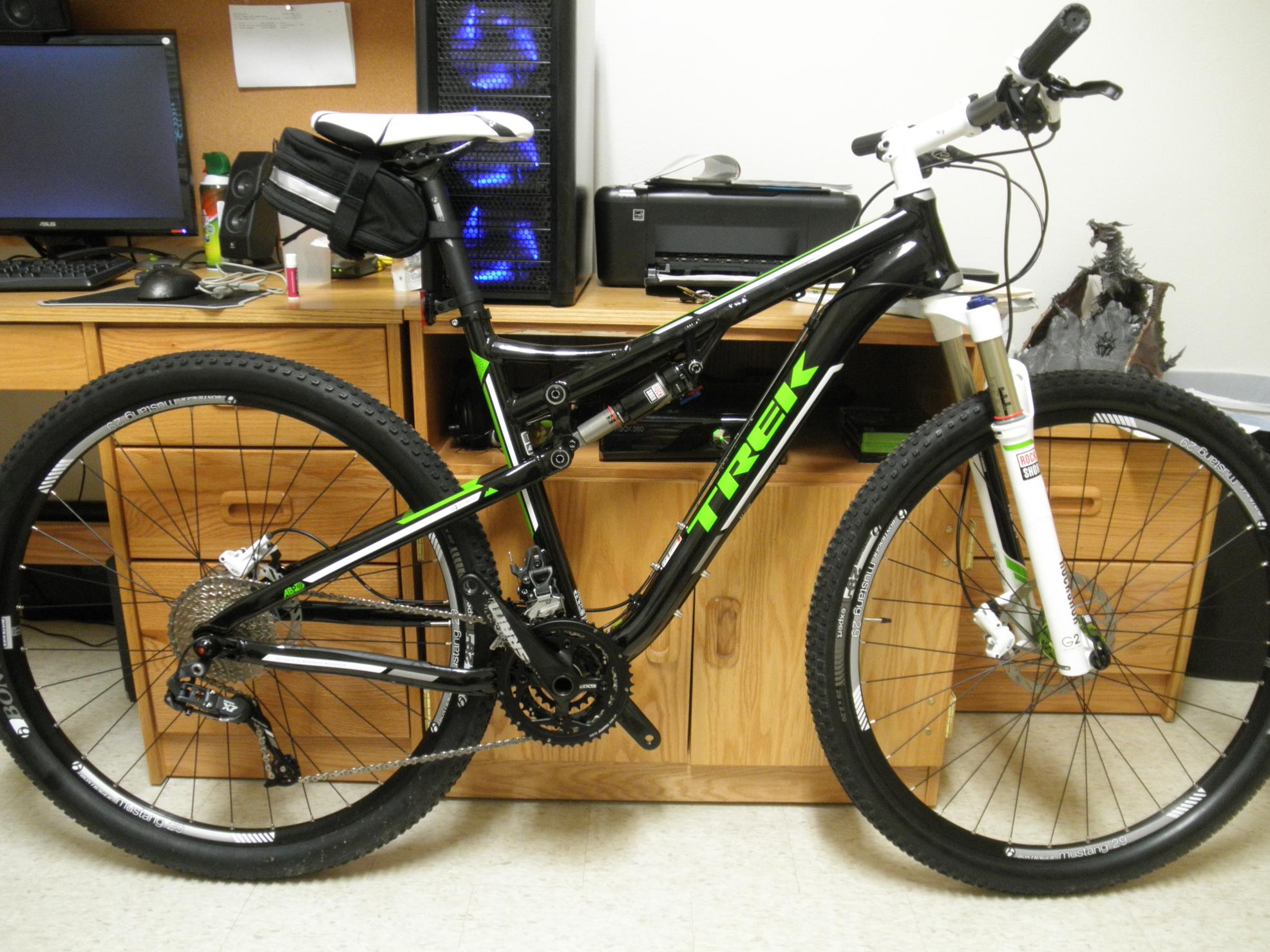 2012 Trek Superfly 100 AL  Black and Green
