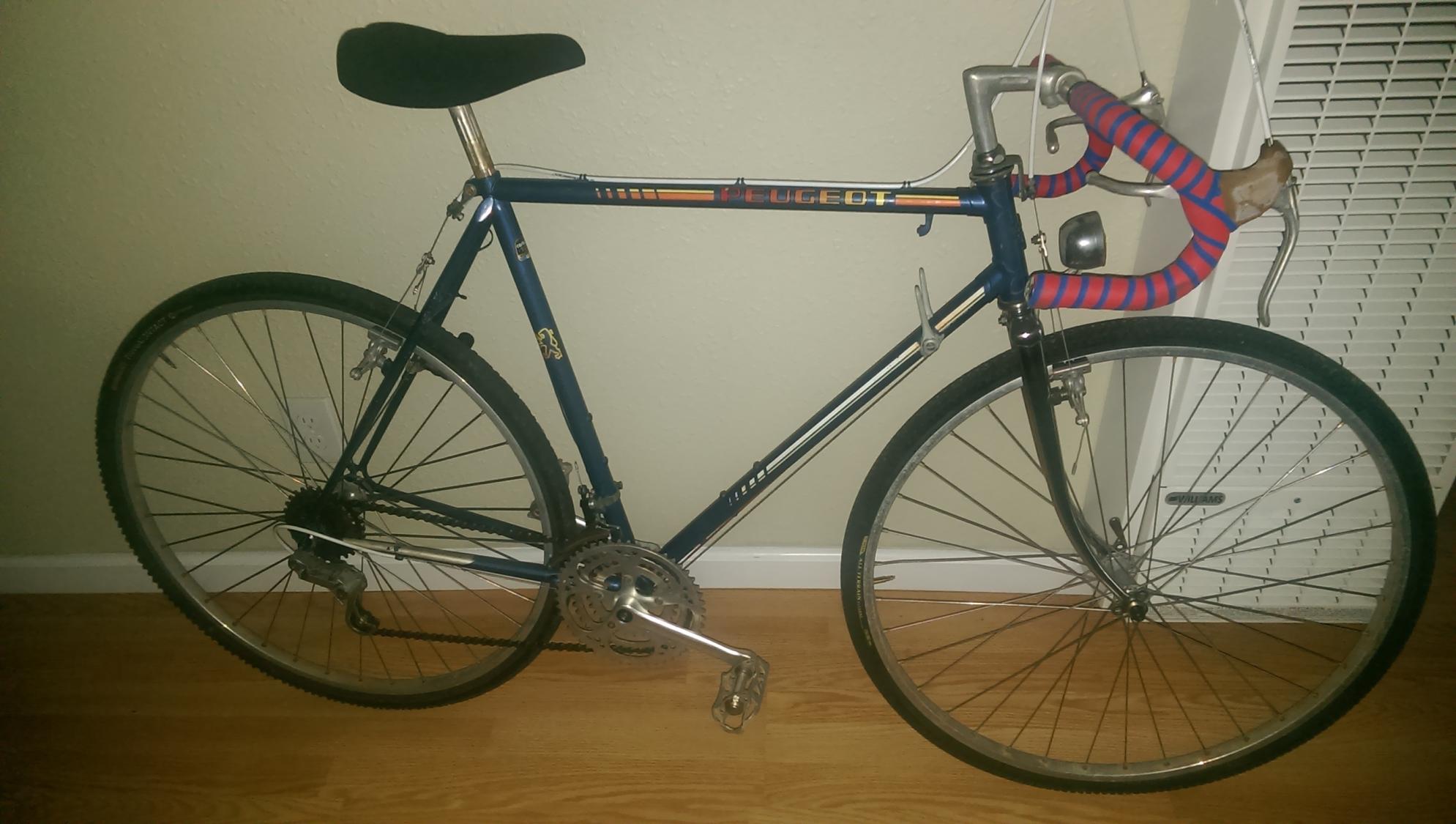 1986 Peugeot road bike   Blue