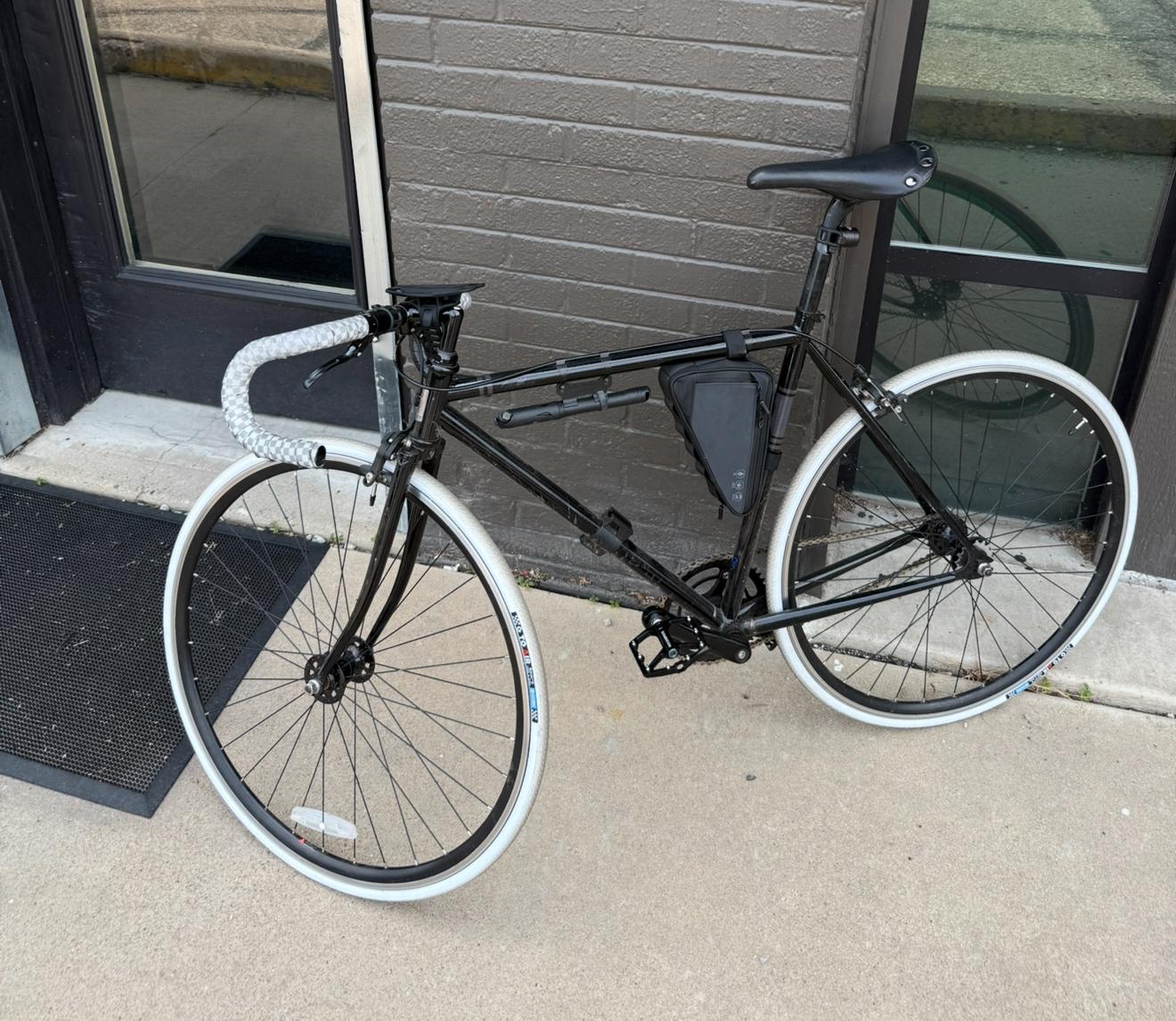 2018 Fuji Feather Black and Stickers tape or other cover-up