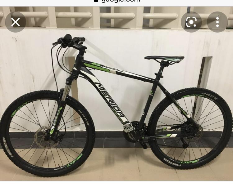 2019 Merida Bikes Big 7 300 Black, White, and Green