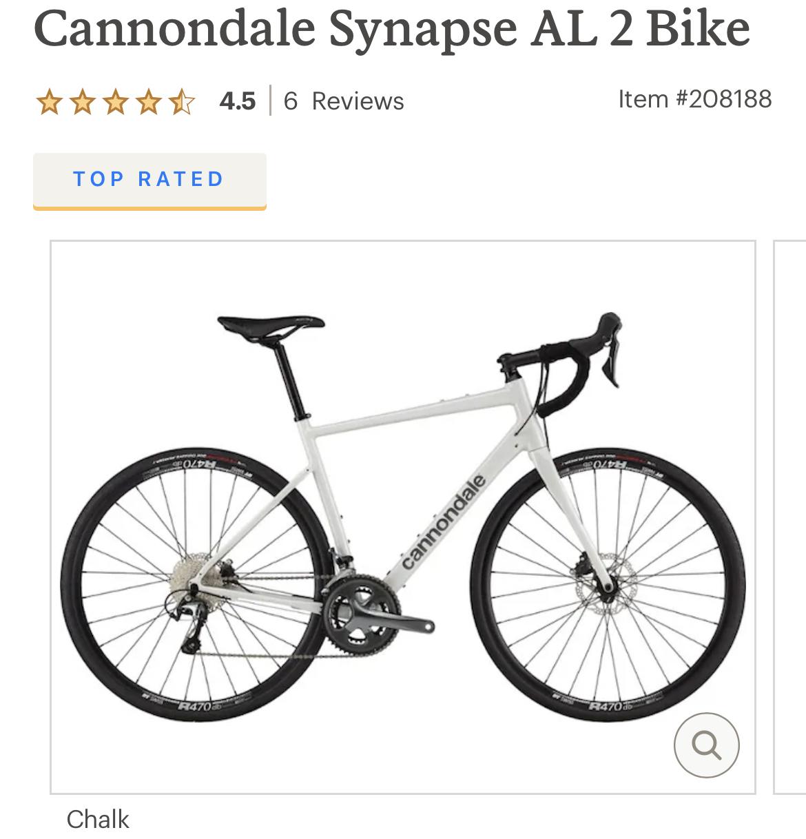 2023 Cannondale Synapse AL2 White
