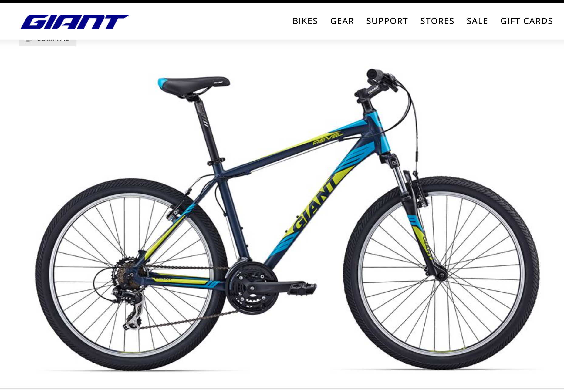 2016 Giant Revel 2 Blue, Black, and Yellow or Gold