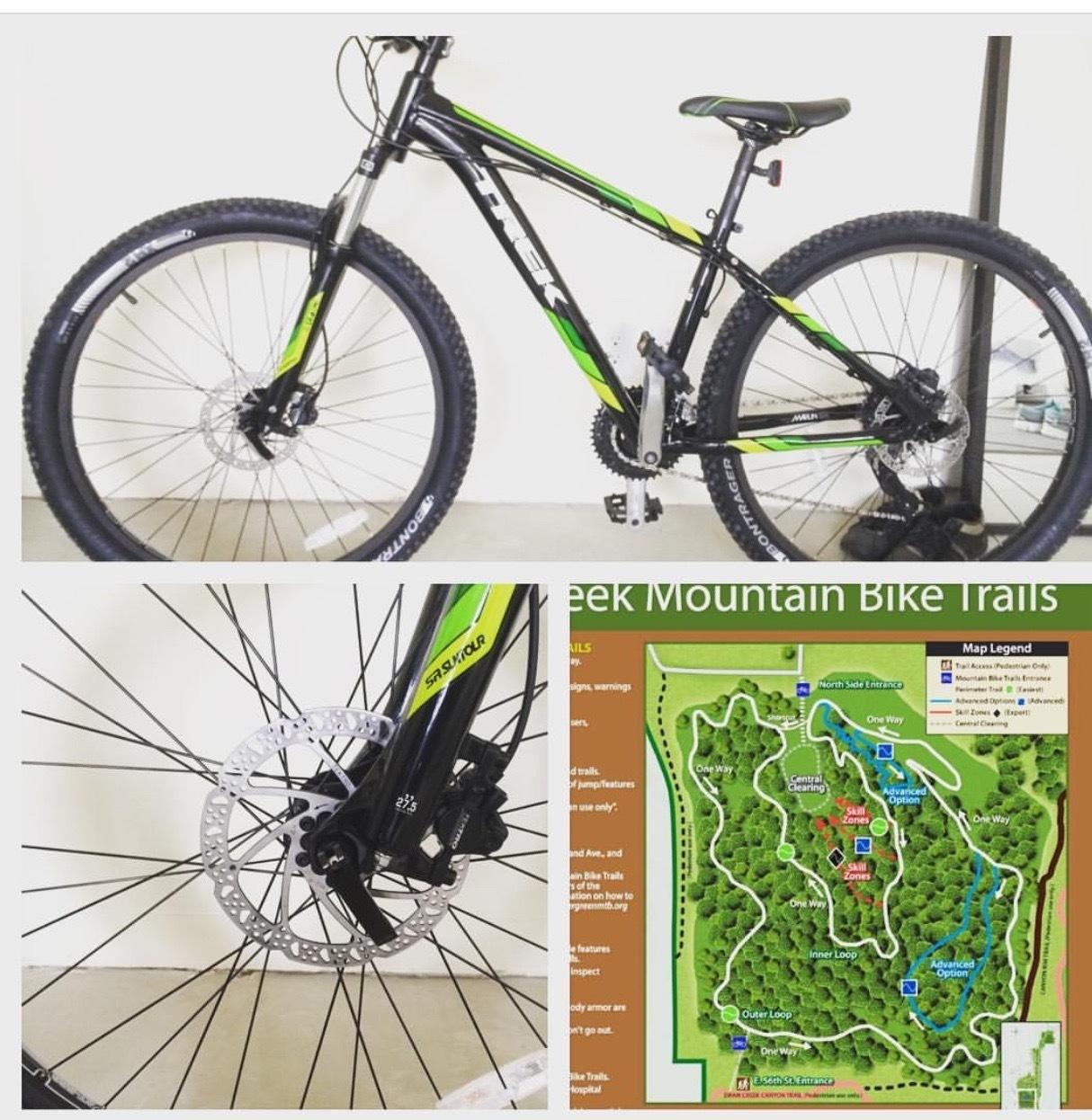 2015 Trek MARLIN 6 Black and Green