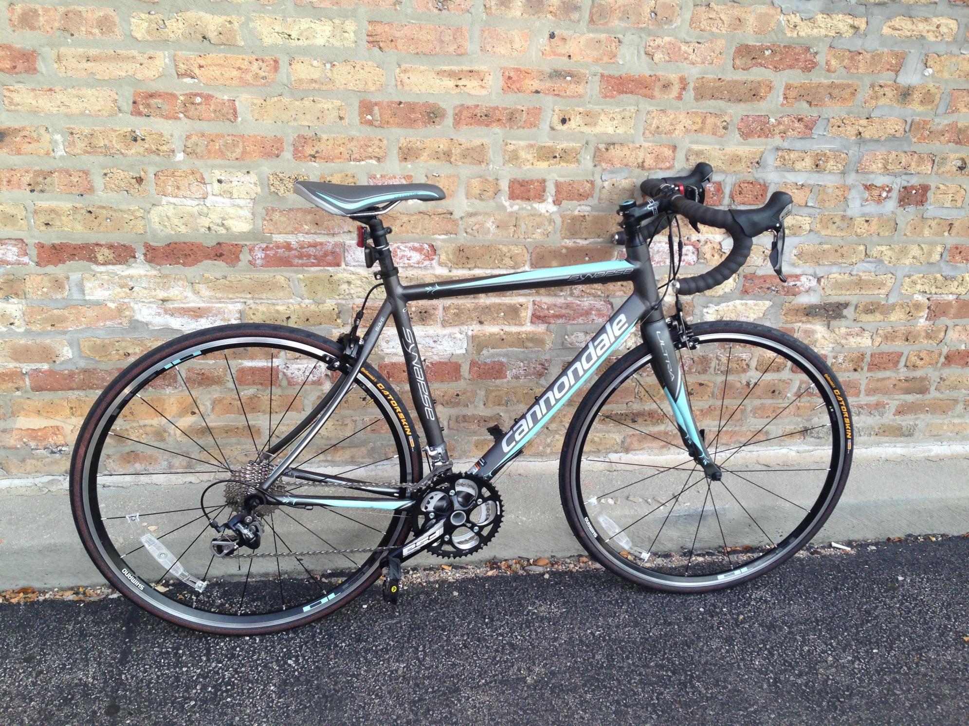 2013 Cannondale Synapse 5 105 Silver or Gray