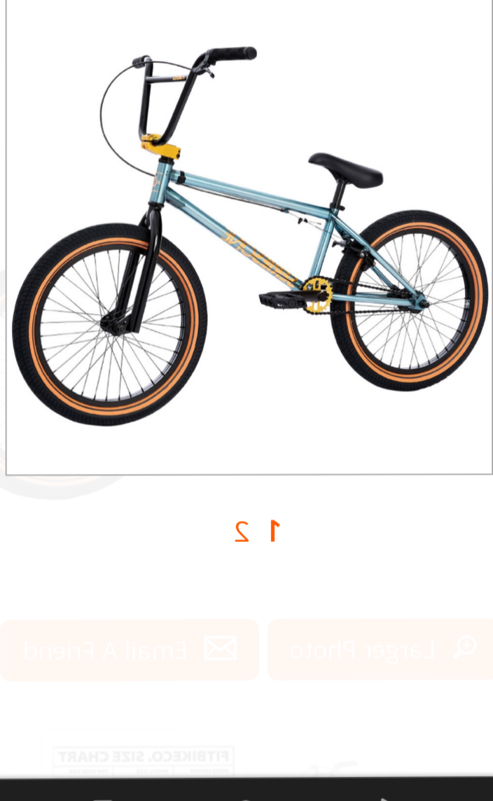 2021 Fit bike Co. BMX 20 INCH Trans ice blue Blue