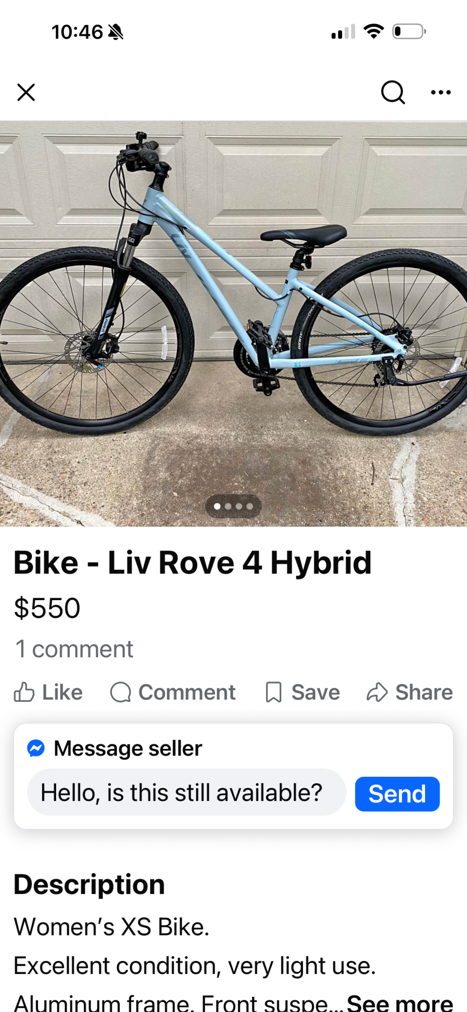 2022 Liv Rove Blue