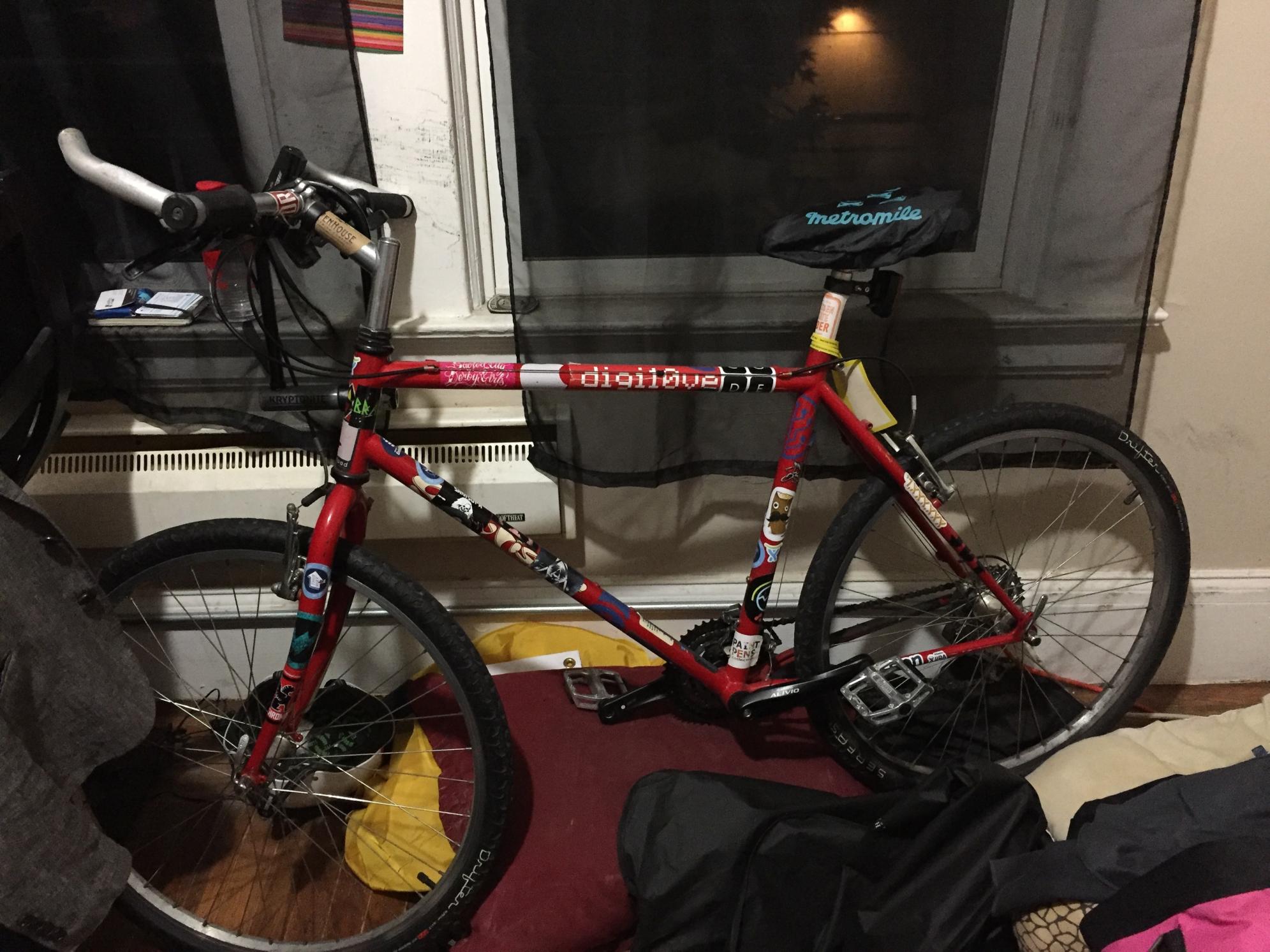 1991 Gary Fisher Wahoo Red and Stickers tape or other cover-up