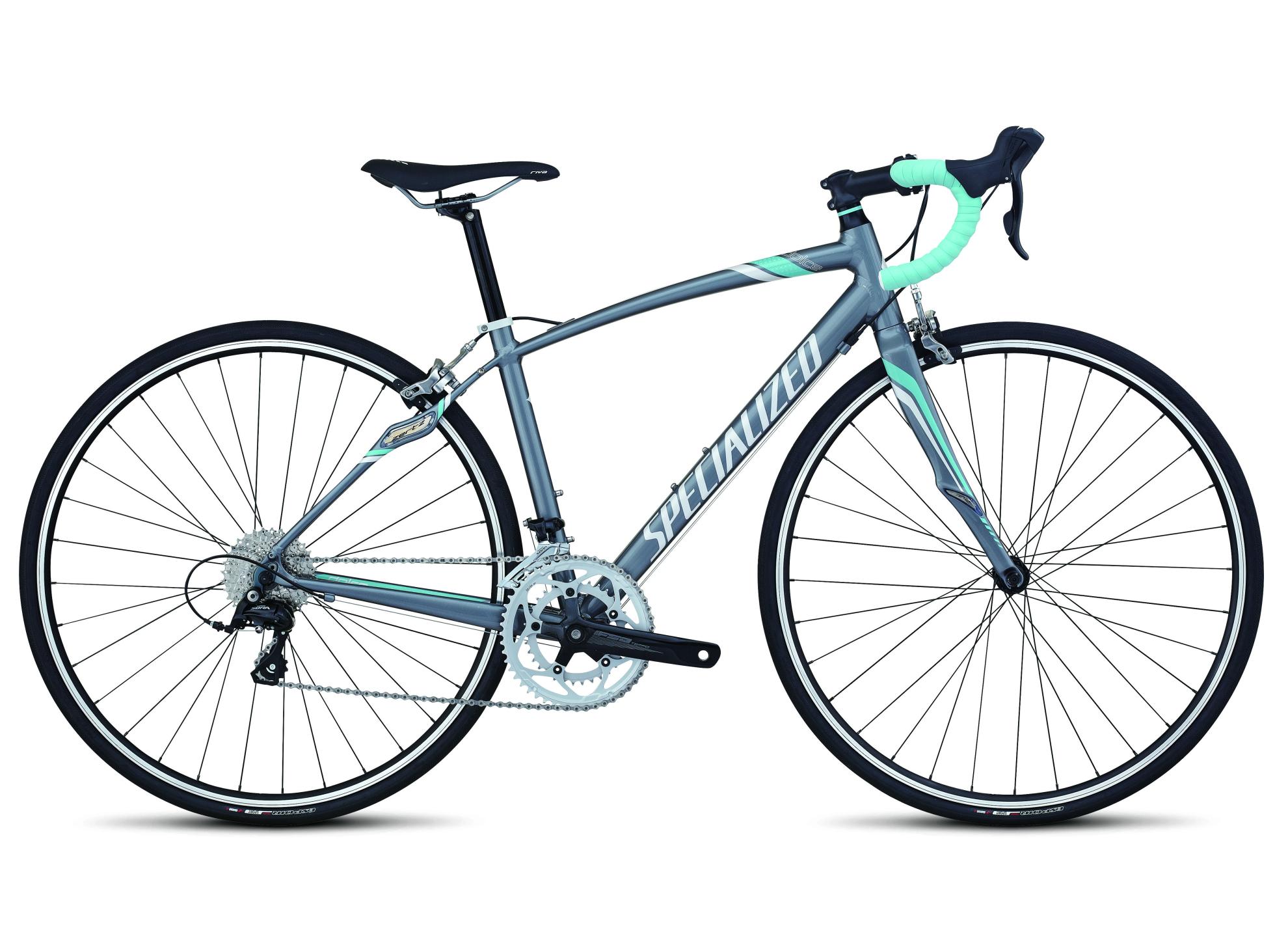 2013 Specialized Dolce Sport Compact Silver or Gray and Teal