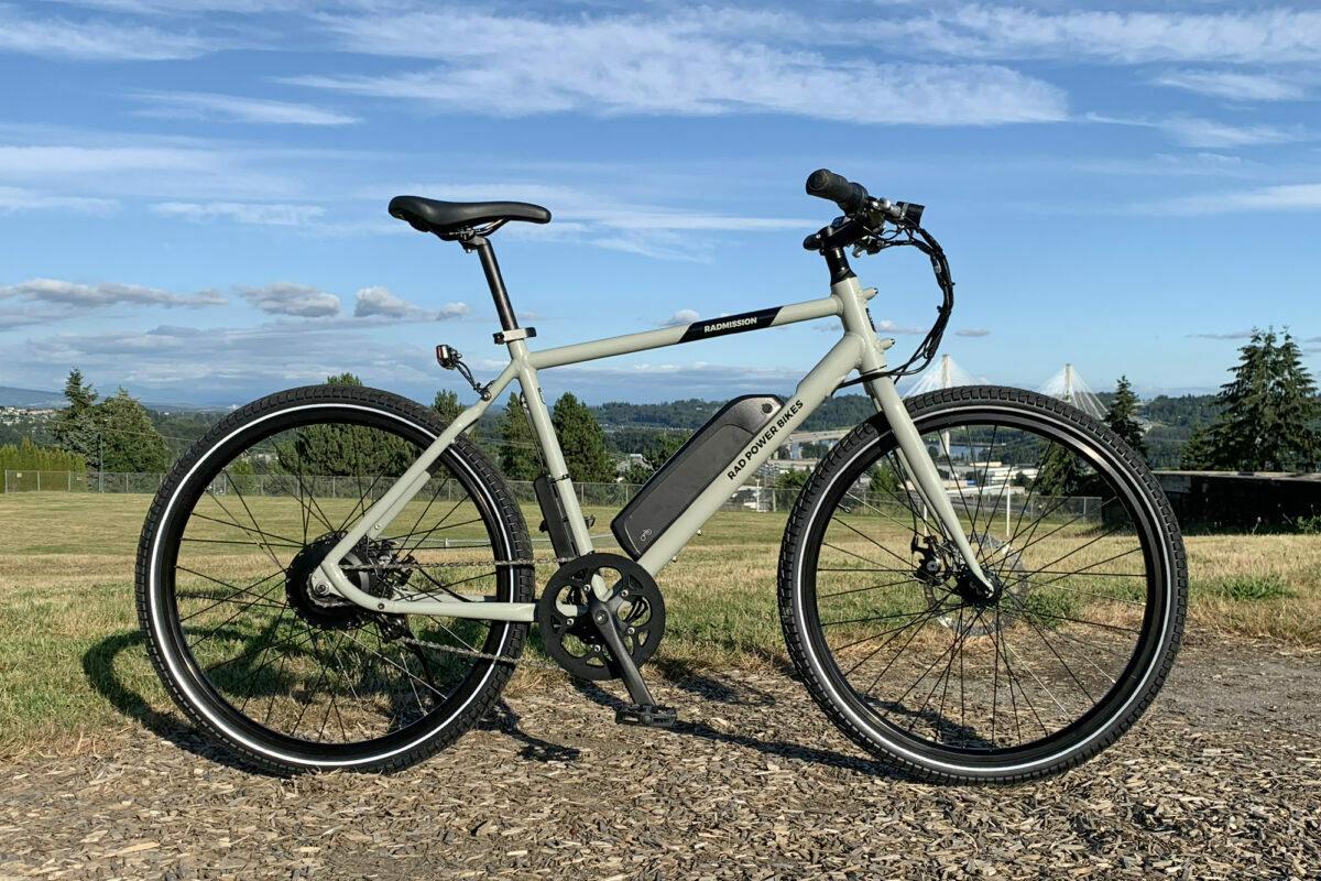 2022 Rad Power Bikes RadMission 1.5 HS Silver, gray or bare metal and Black