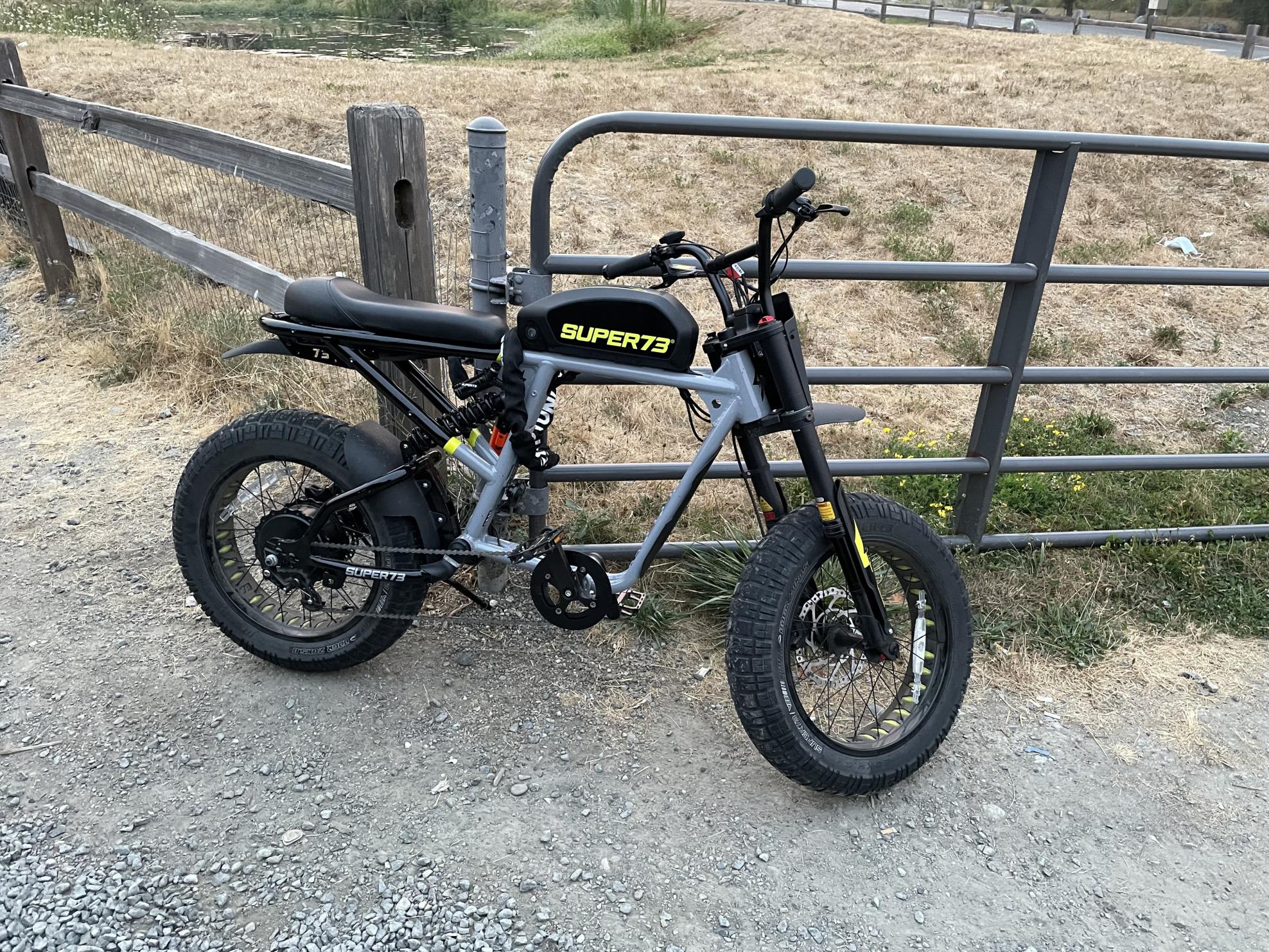 2021 Super73 RX Silver, gray or bare metal