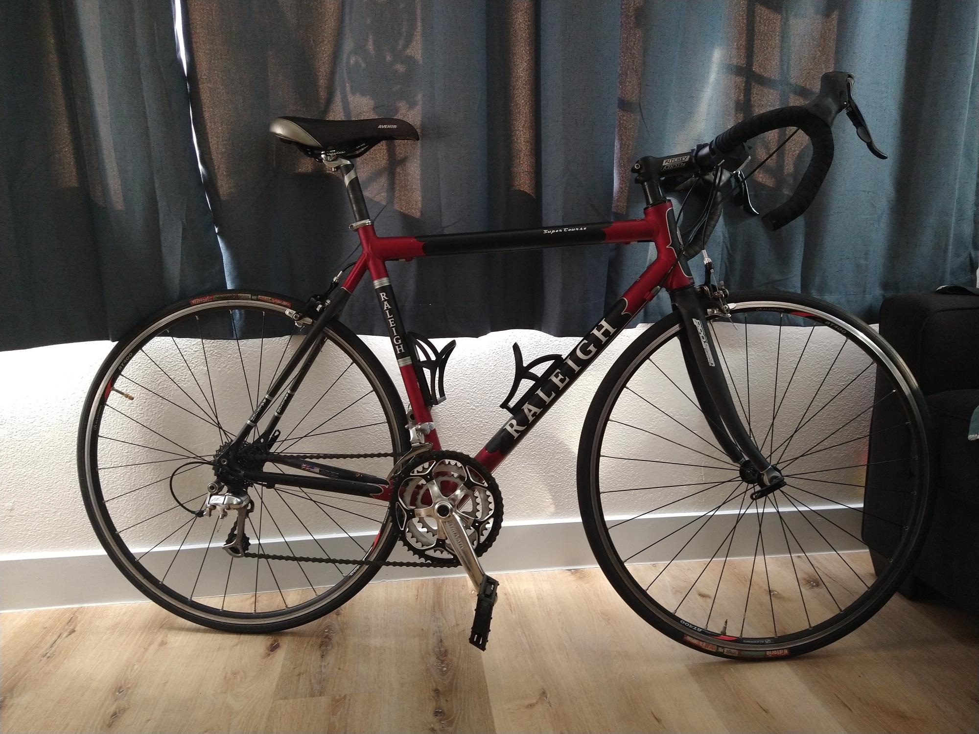 Raleigh Supercourse Black, Red, and White