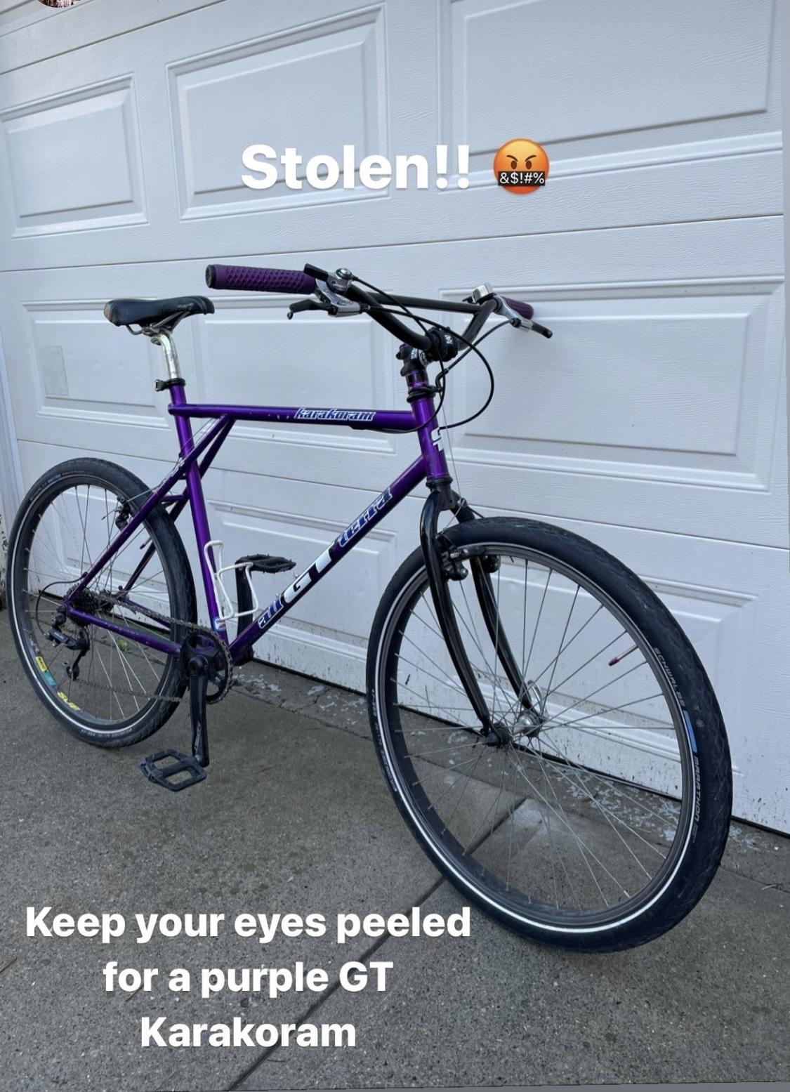 1995 GT Bicycles Karakoram Purple