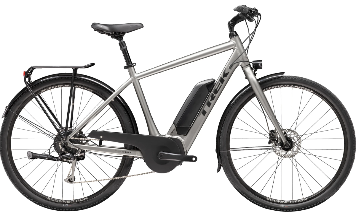 2023 Trek Verve+ 2 Gen 2 Silver, gray or bare metal
