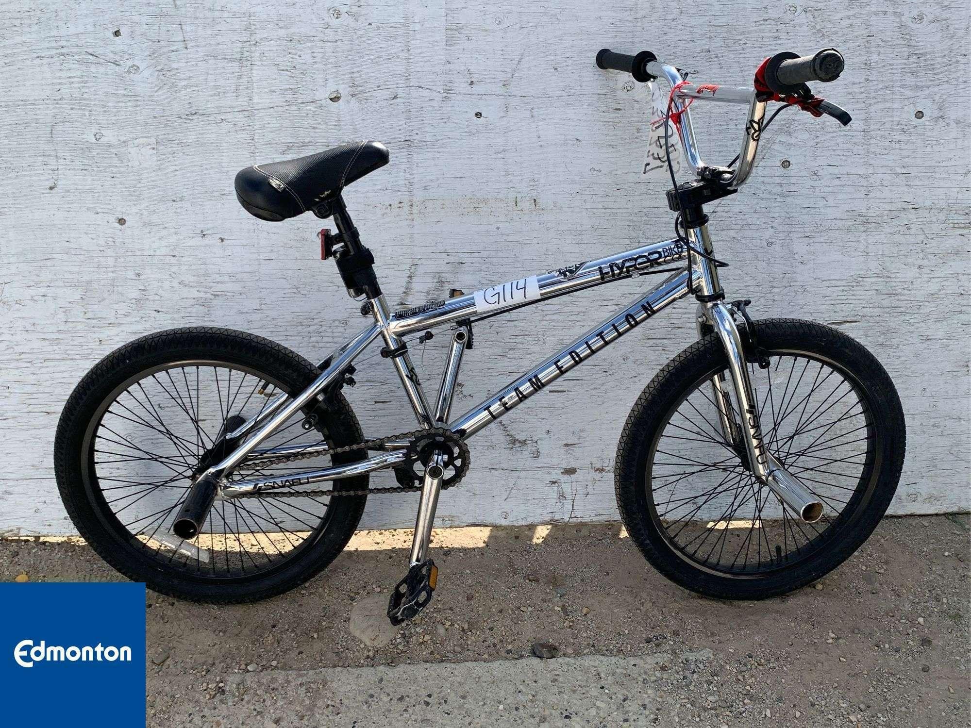 Hyper Bmx Silver, gray or bare metal and Black