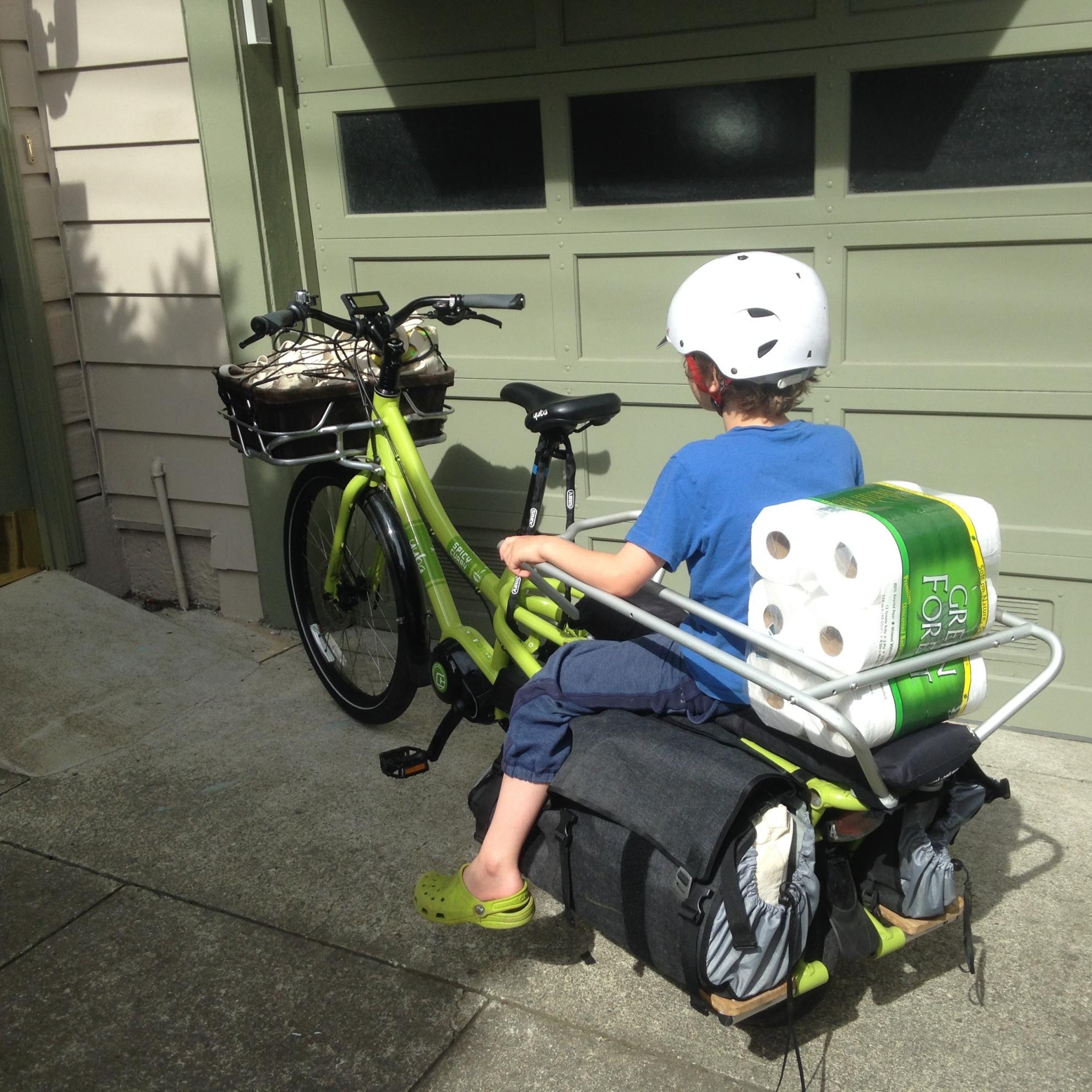 2015 Yuba Spicy Curry cargo bike (rear storage) Green